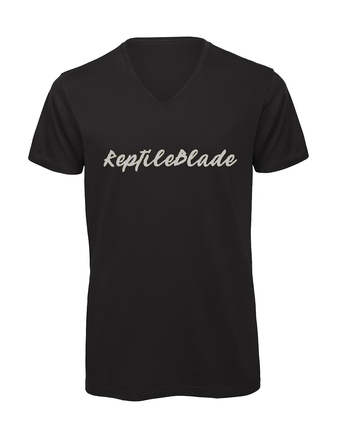 Miniature T-shirt homme col v "Reptileblade"