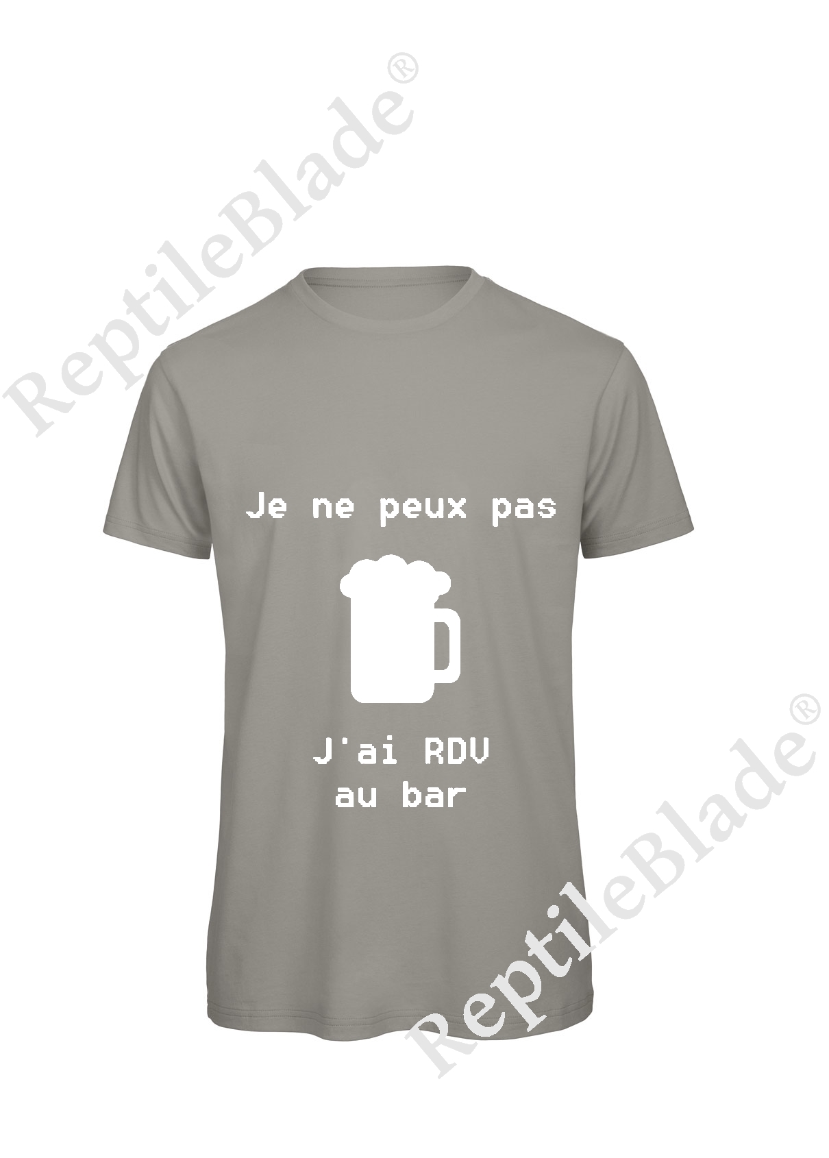 Miniature T-shirt homme "Je peux pas j'ai rdv au bar"