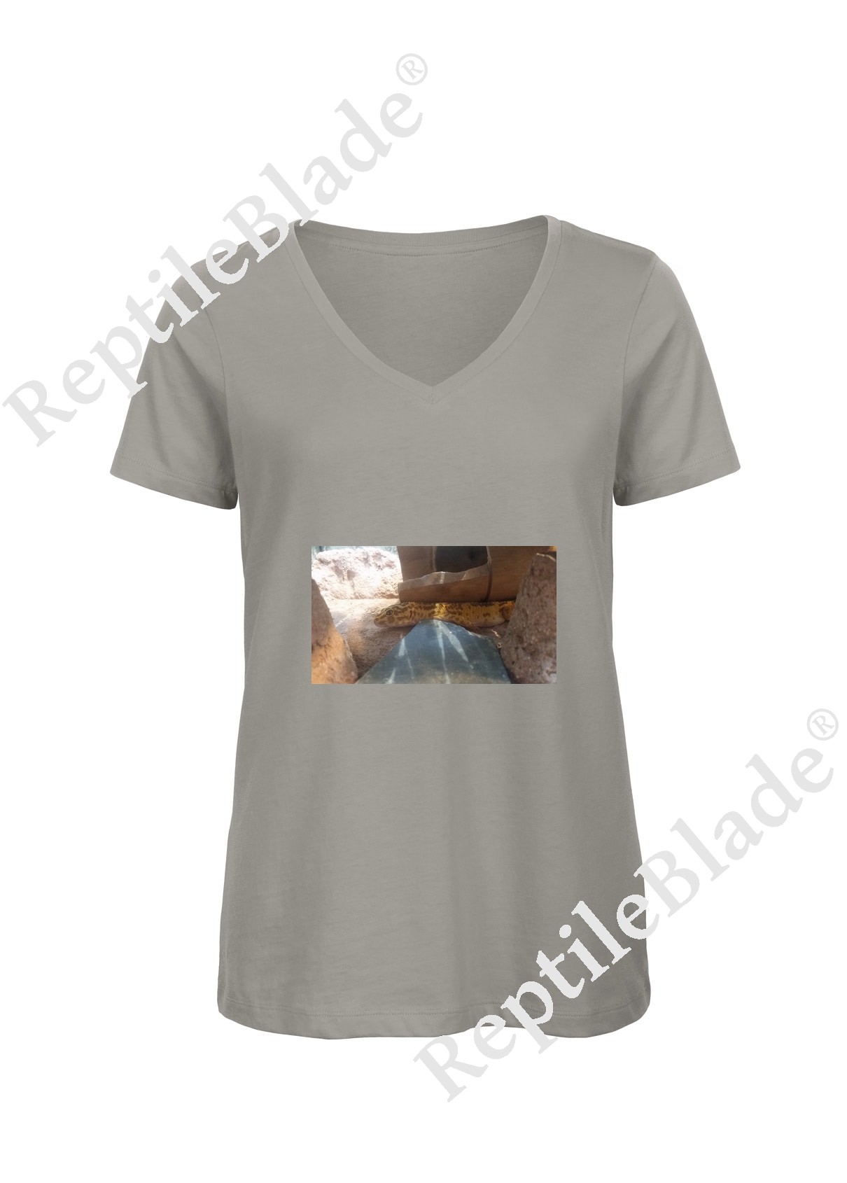 T-shirt femme col v "Lilo tortues"