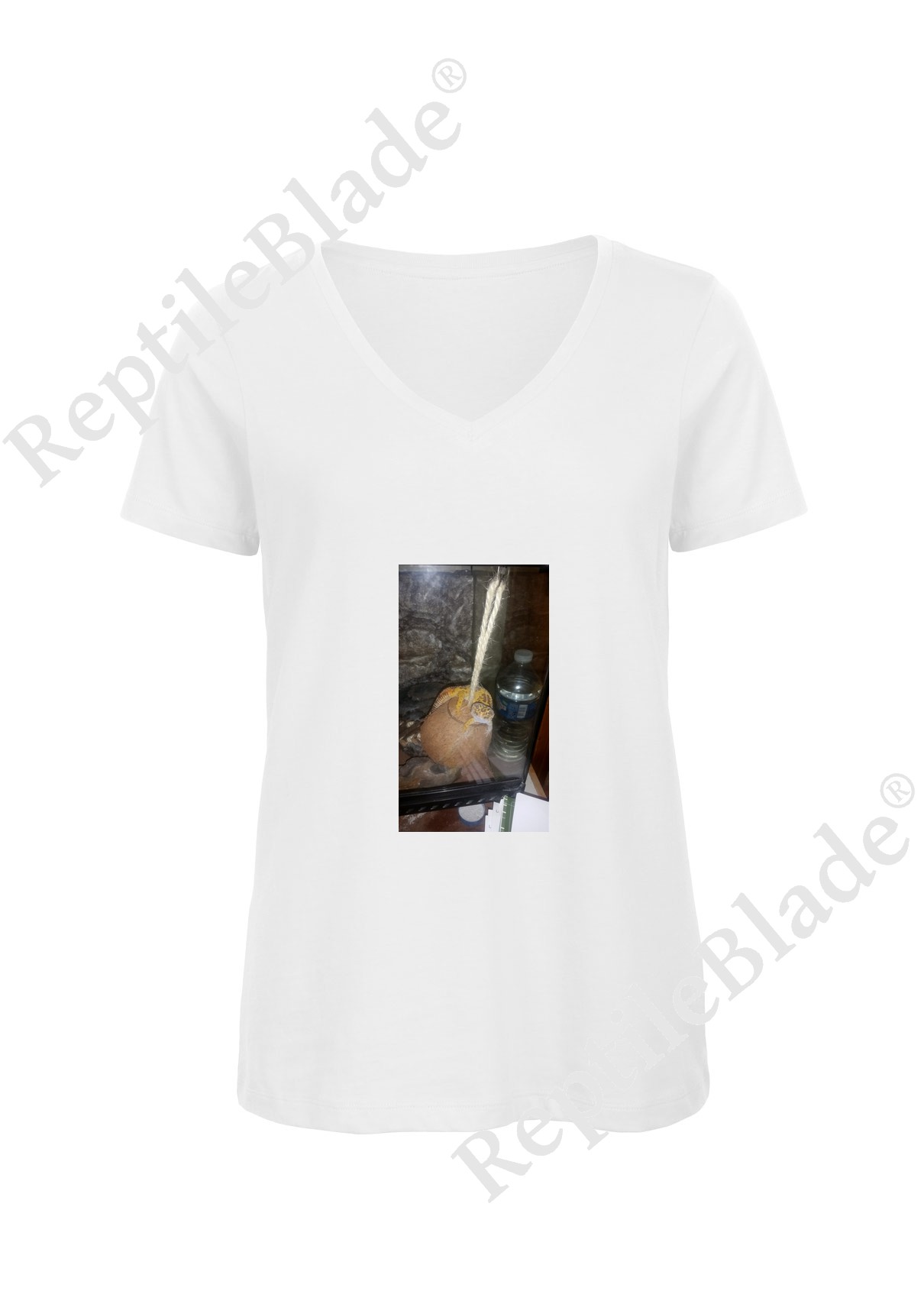 Miniature T-shirt femme col v "Lilo tortues"