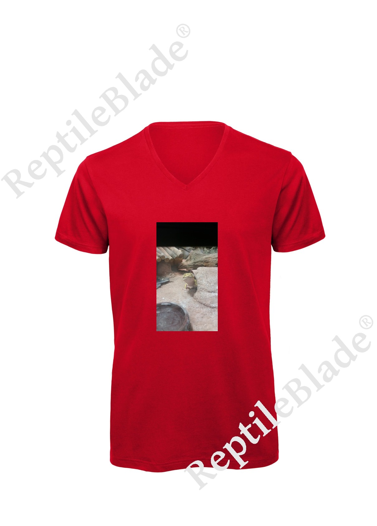 Miniature T-shirt homme col v "Lilo tortues"