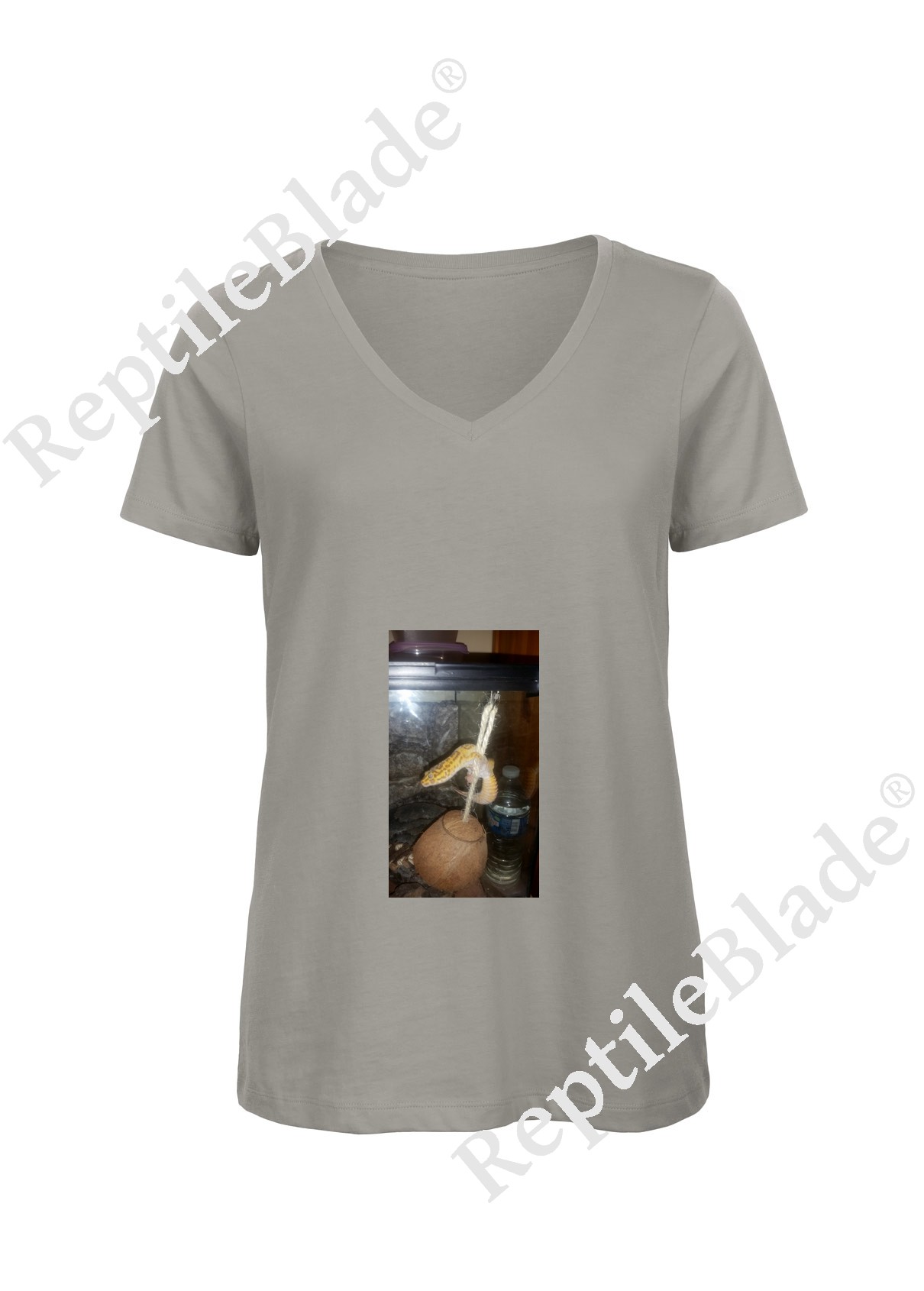 T-shirt femme col v "Lilo tortues"