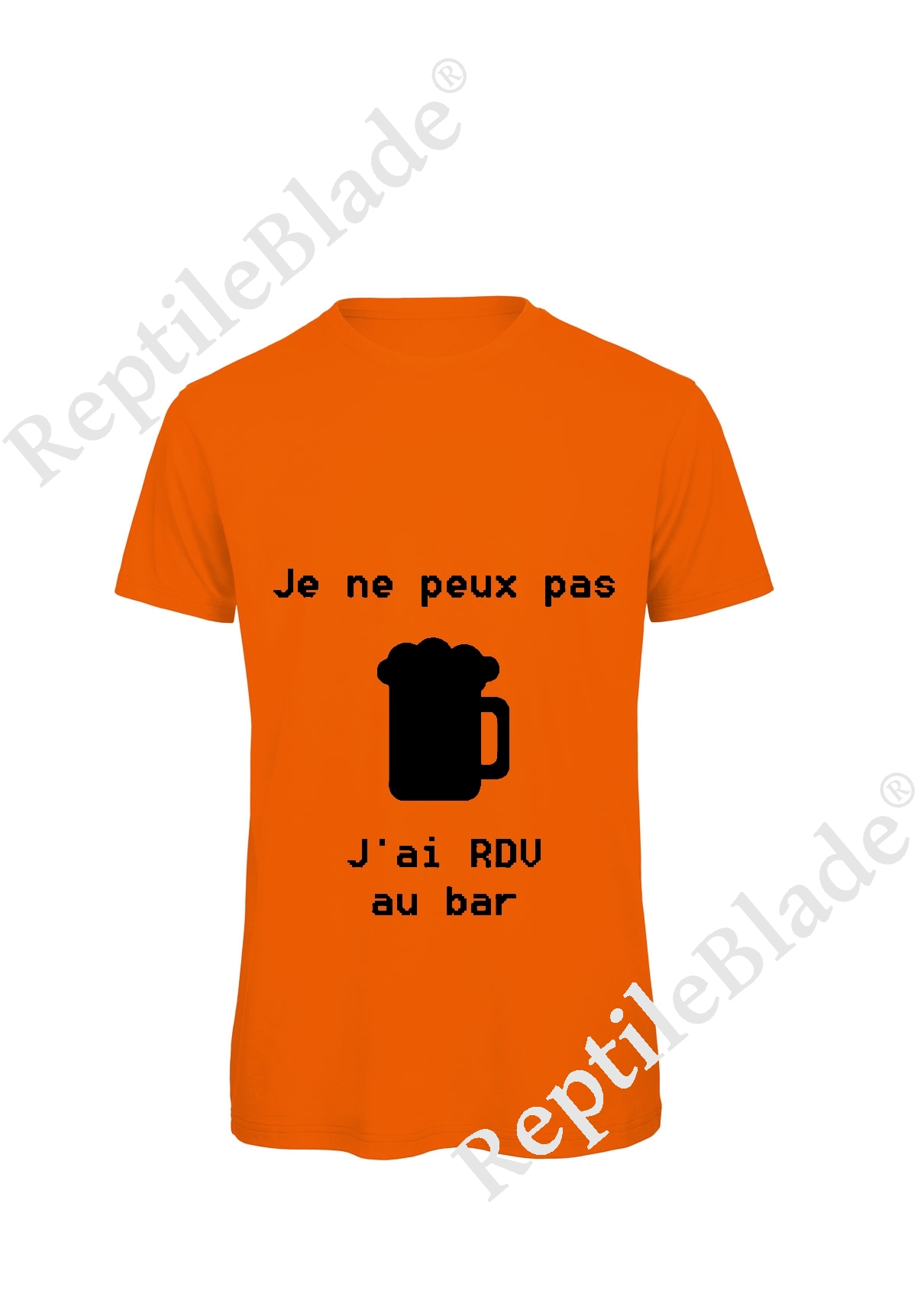 Miniature T-shirt homme "Je peux pas j'ai rdv au bar"
