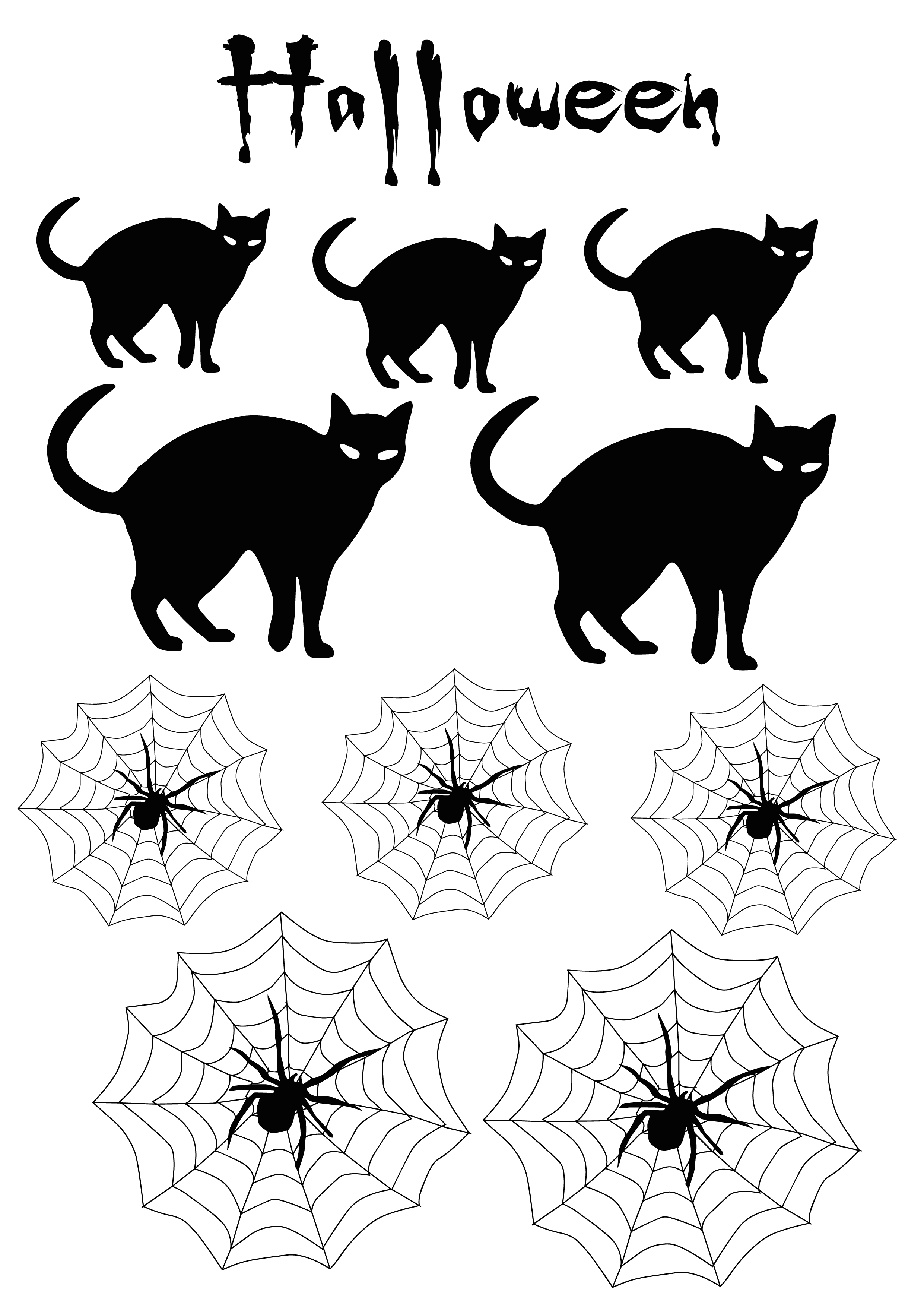Planche de sticker vitre "halloween"