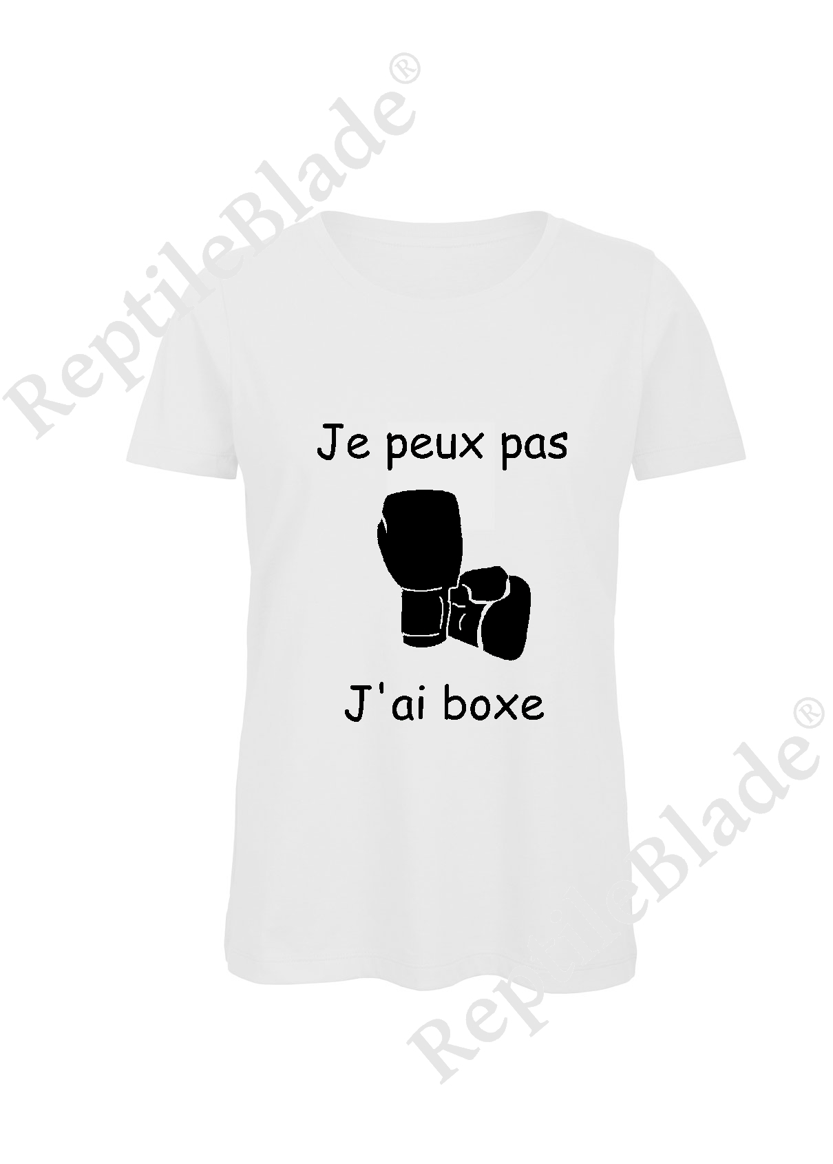 Miniature T-shirt femme "Je peux pas j'ai boxe"