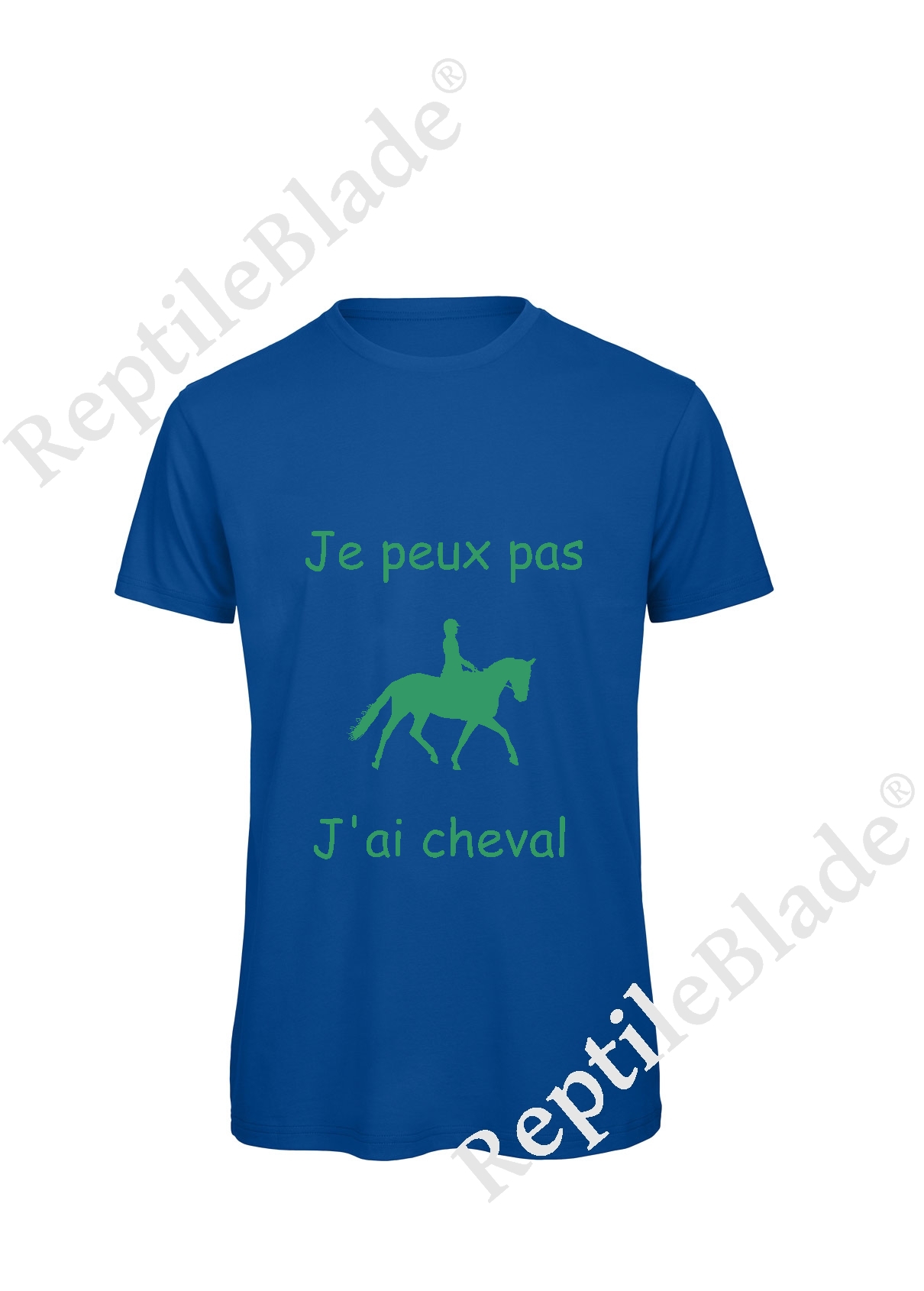 Miniature T-shirt homme "Je peux pas j'ai cheval"