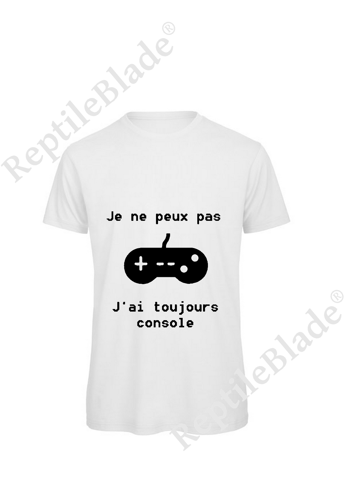 Miniature T-shirt homme "Je peux pas j'ai toujours console"