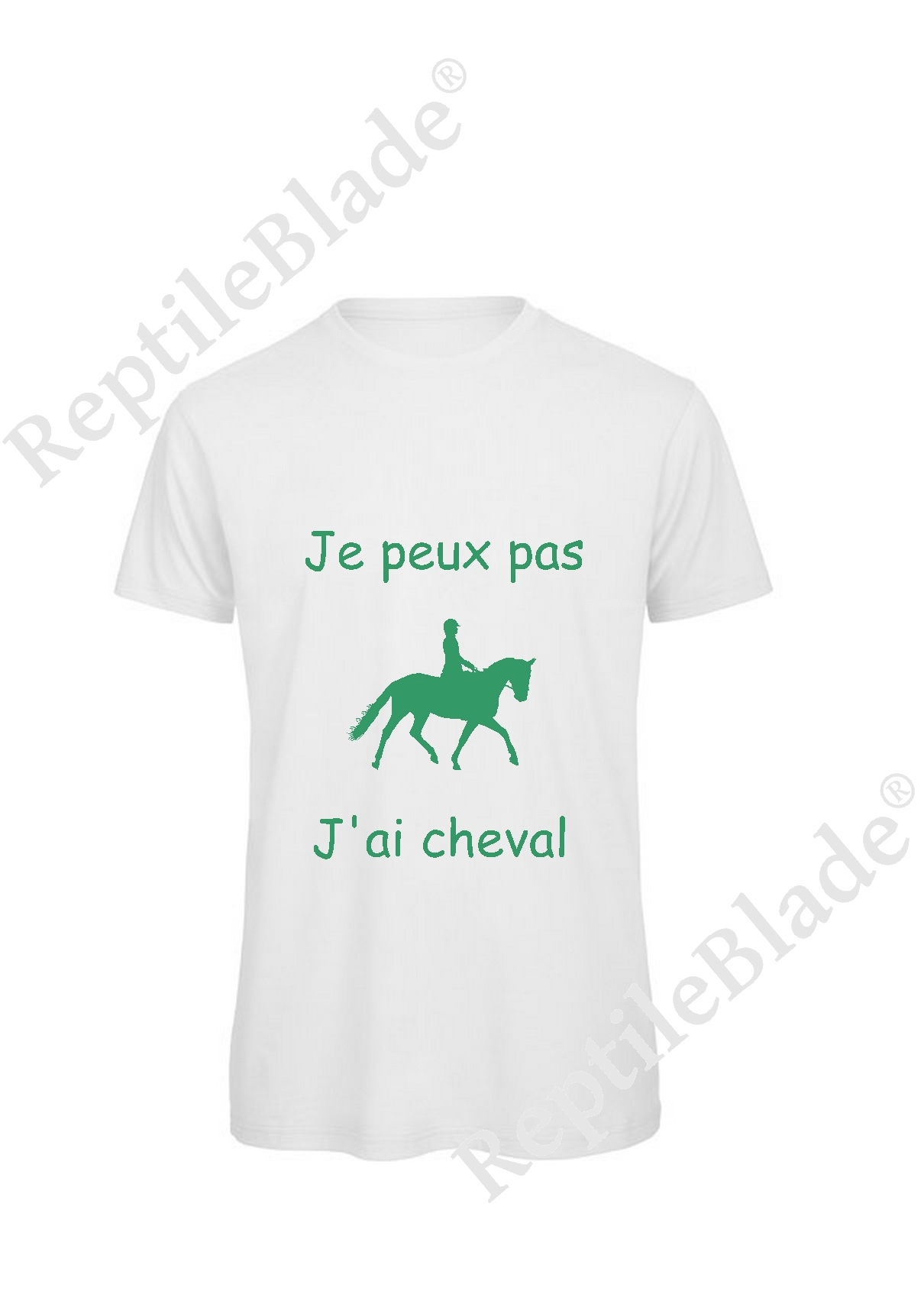 Miniature T-shirt homme "Je peux pas j'ai cheval"