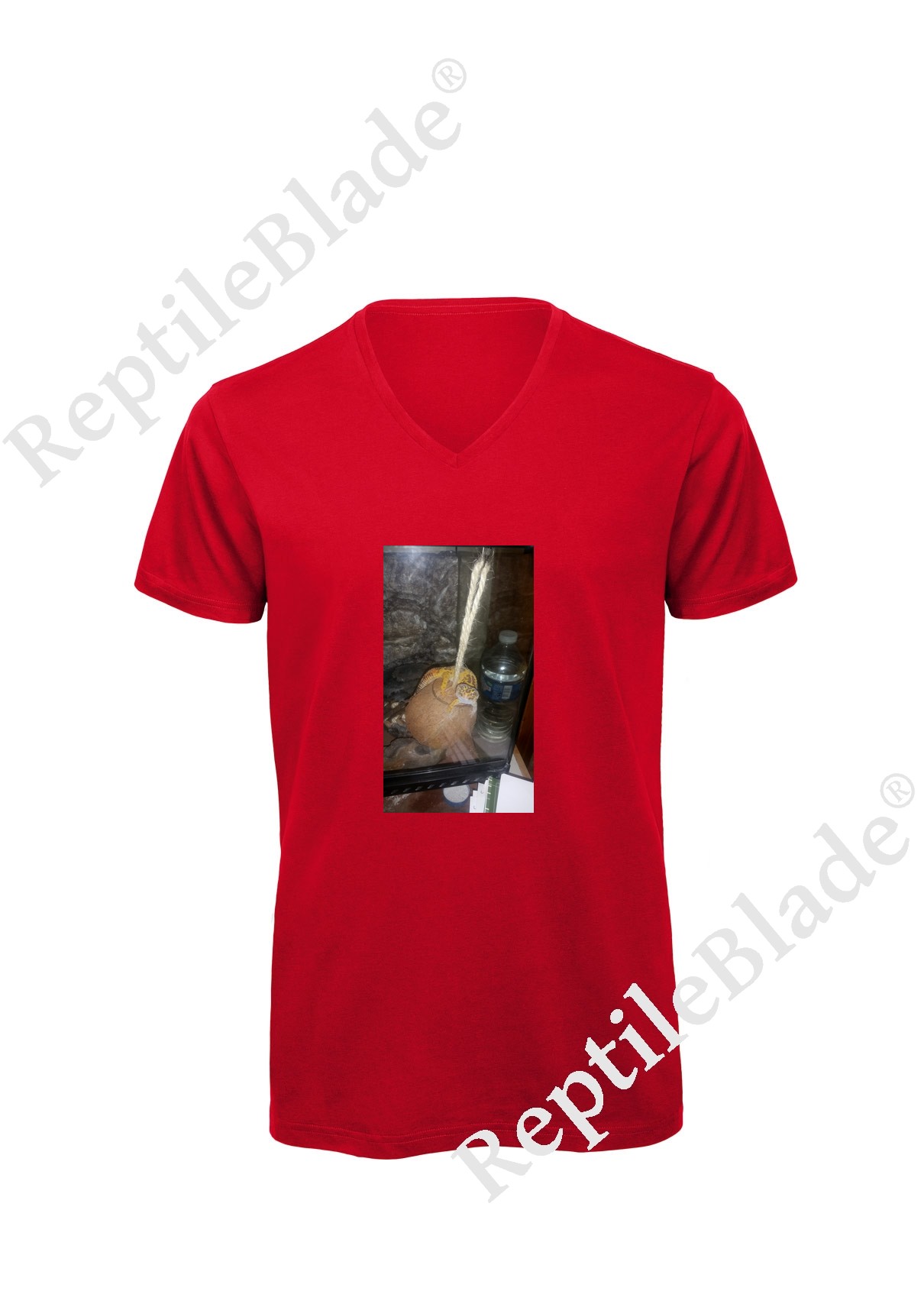 Miniature T-shirt homme col v "Lilo tortues"