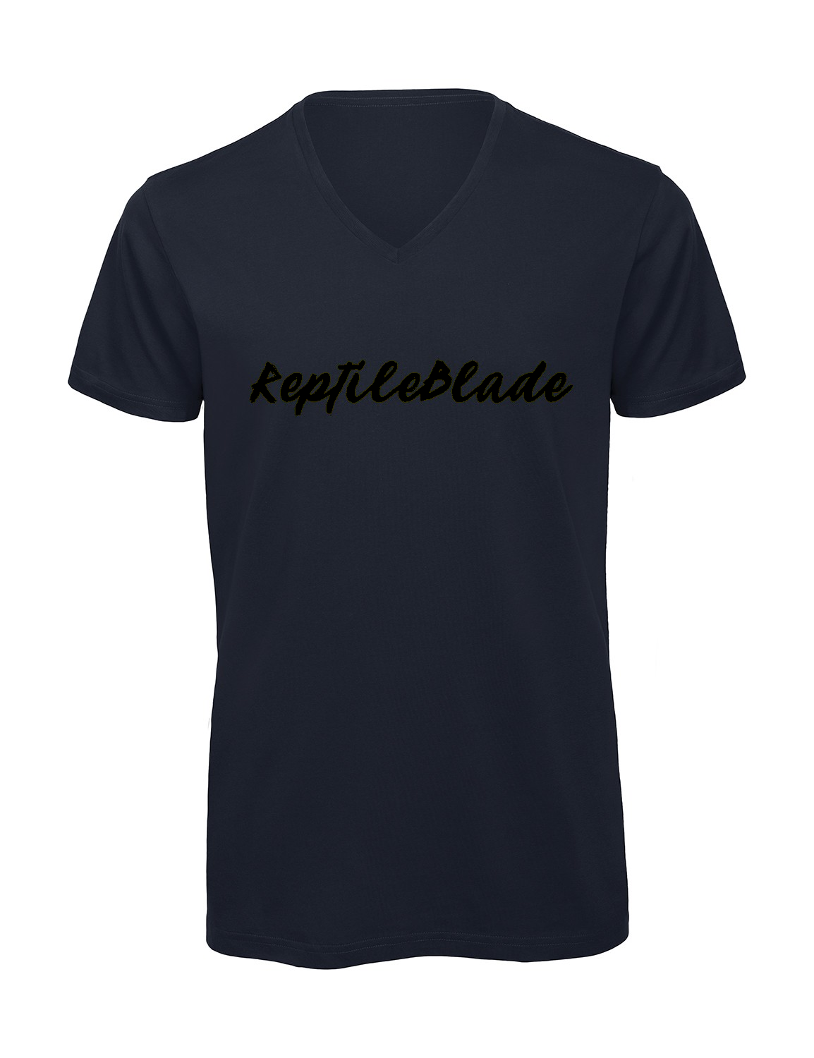 Miniature T-shirt homme col v "Reptileblade"