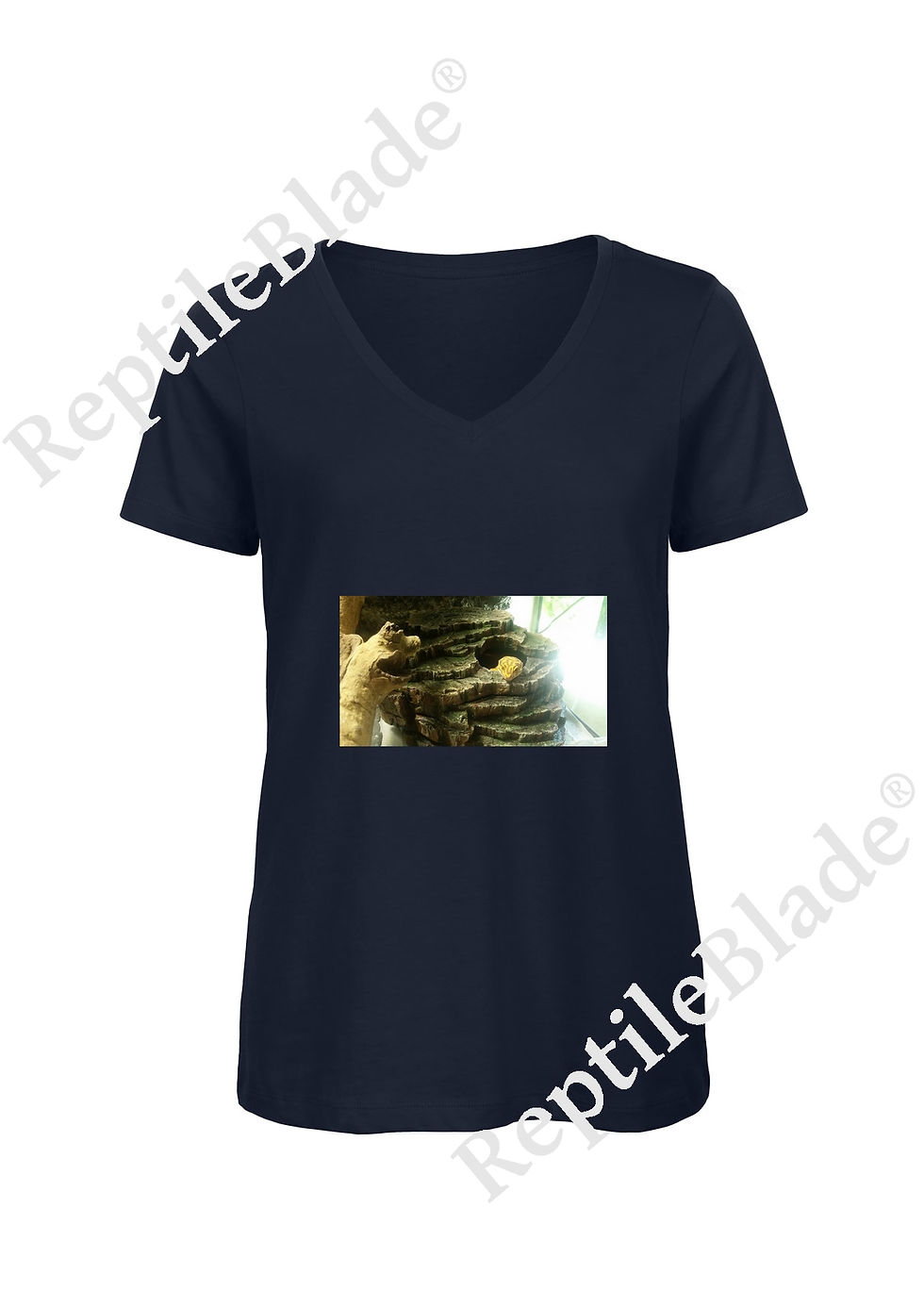 Прев'ю: T-shirt femme col v "Lilo tortues"