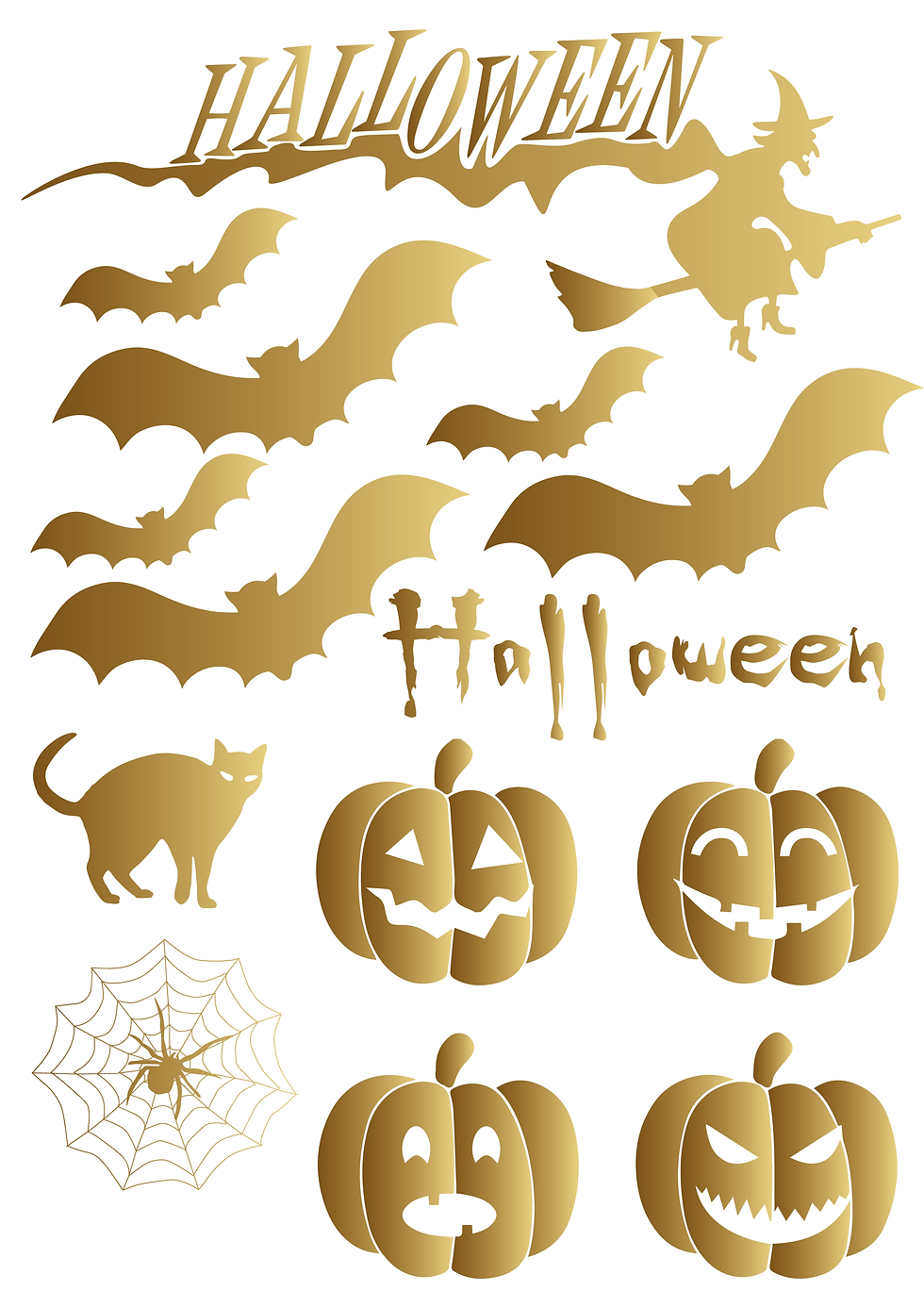 Miniature : Planche de sticker vitre "halloween"