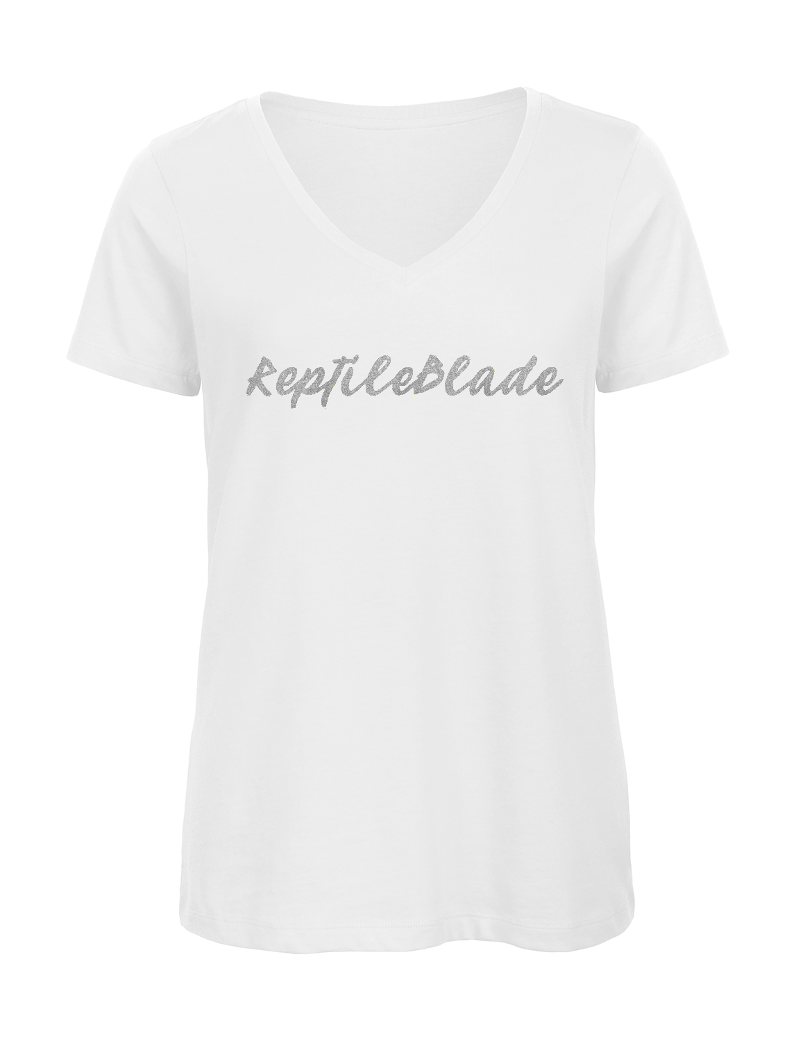 Miniature T-shirt femme col v "ReptileBlade"