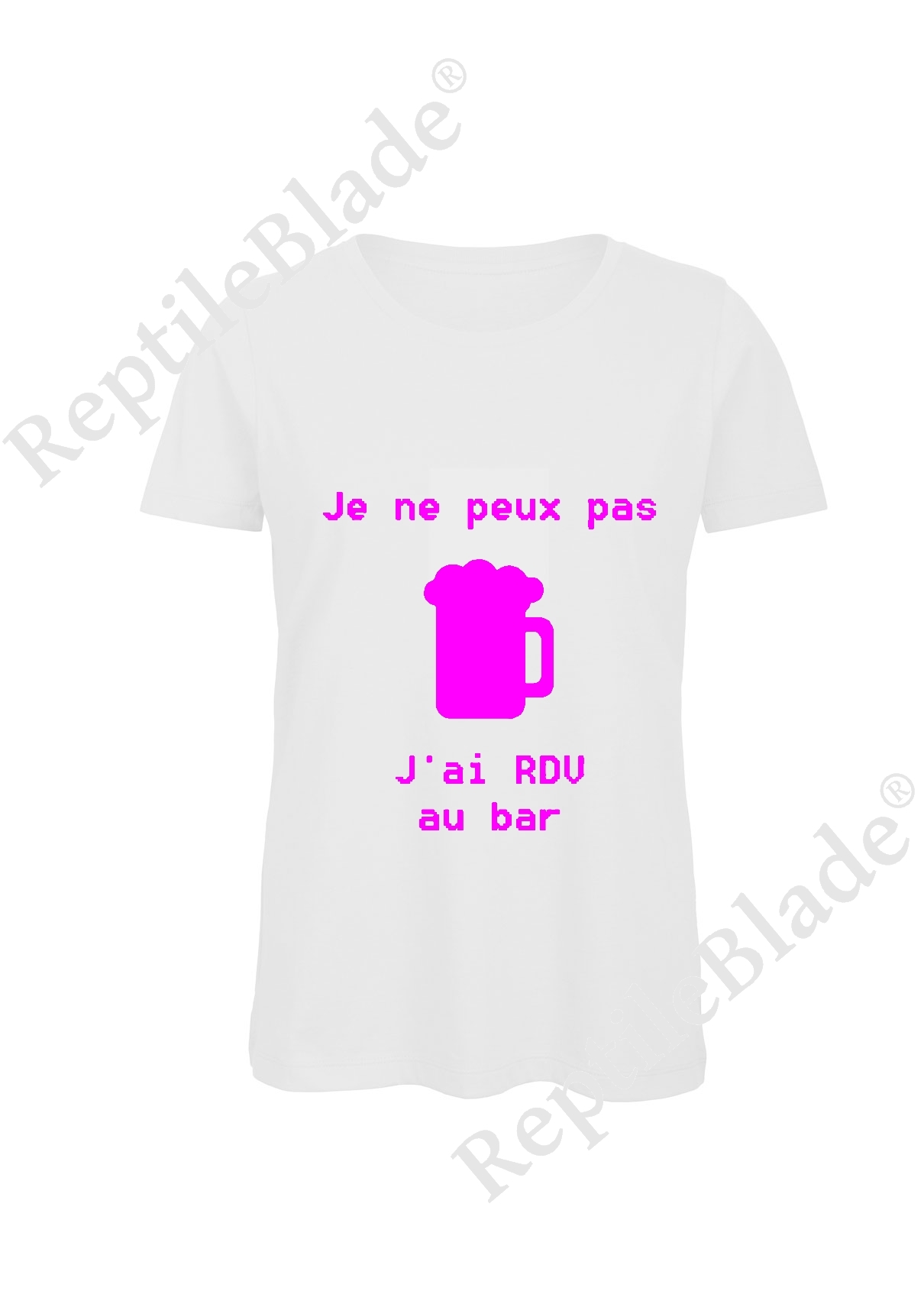 Miniature T-shirt femme "Je peux pas j'ai encore rdv au bar"