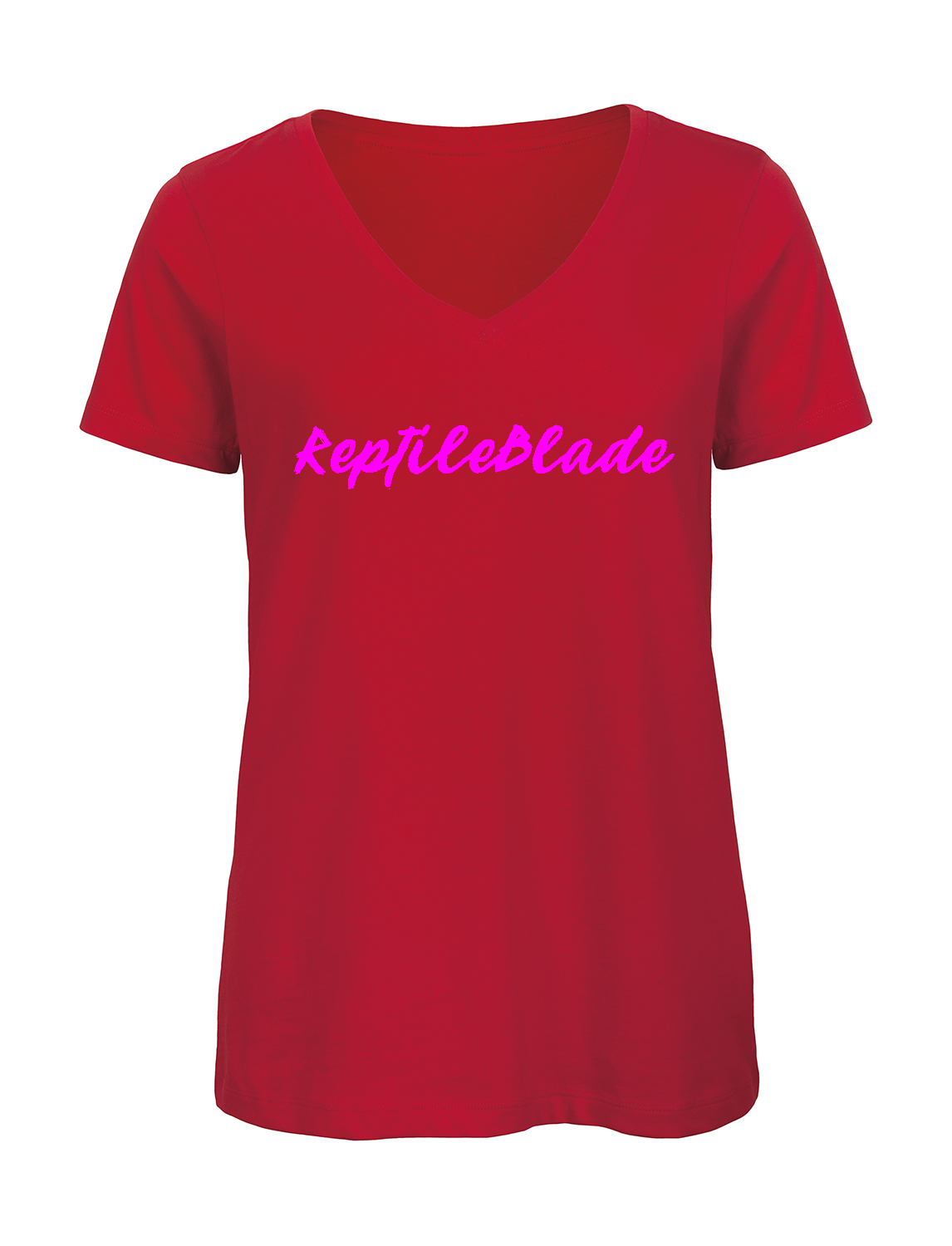Miniature T-shirt femme col v "ReptileBlade"