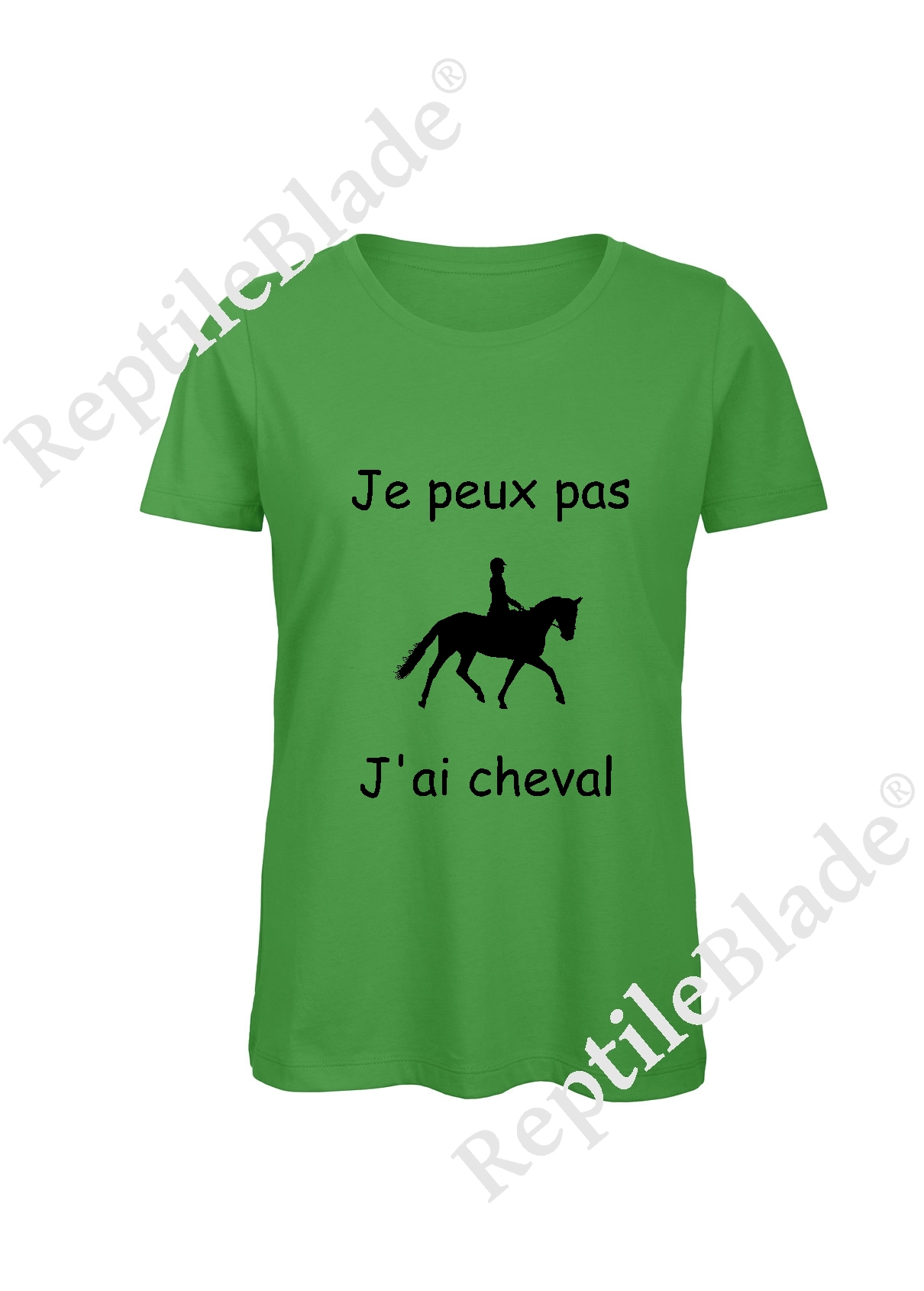 Miniature T-shirt femme "Je peux pas j'ai cheval"