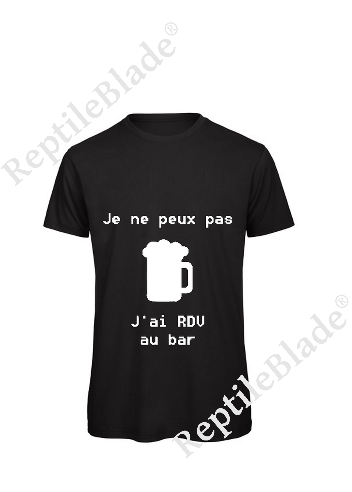 Miniature T-shirt homme "Je peux pas j'ai rdv au bar"