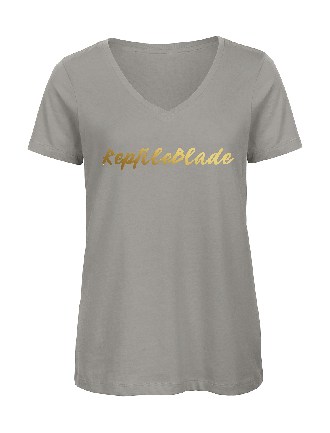 Miniature T-shirt femme col v "ReptileBlade"