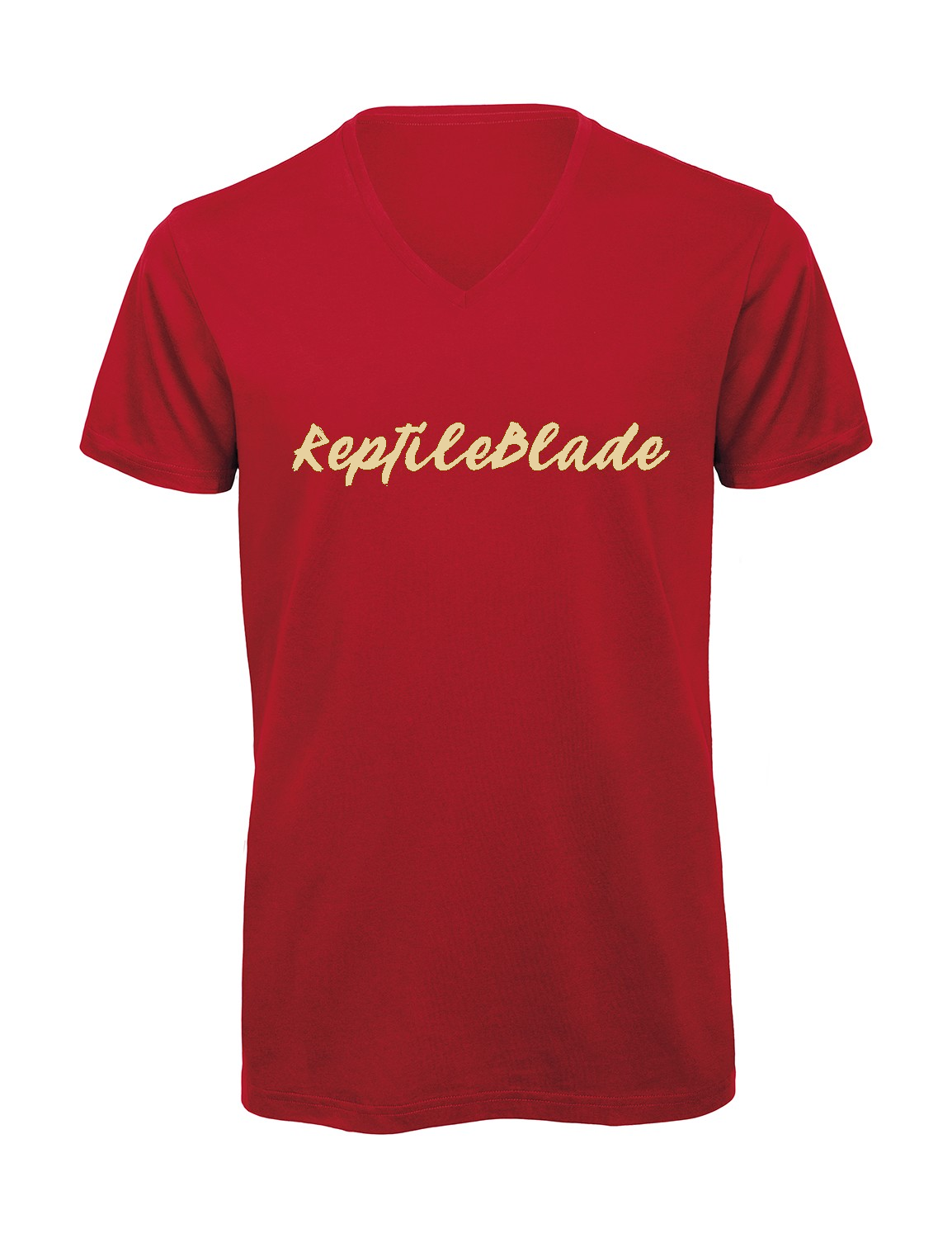 Miniature T-shirt homme col v "Reptileblade"