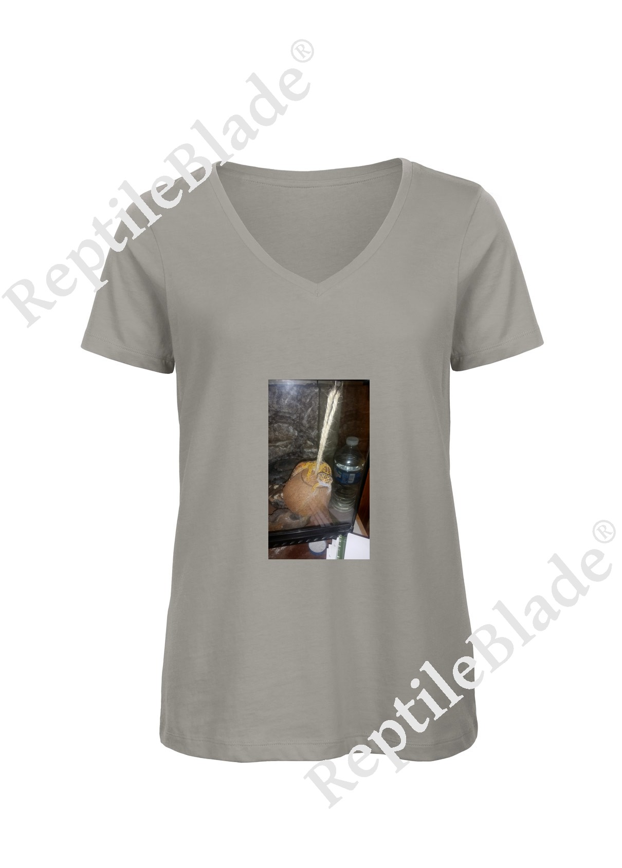 T-shirt femme col v "Lilo tortues"