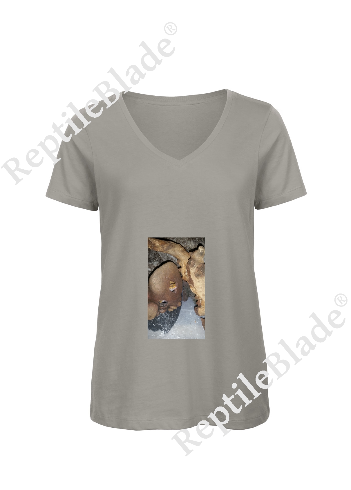 T-shirt femme col v "Lilo tortues"