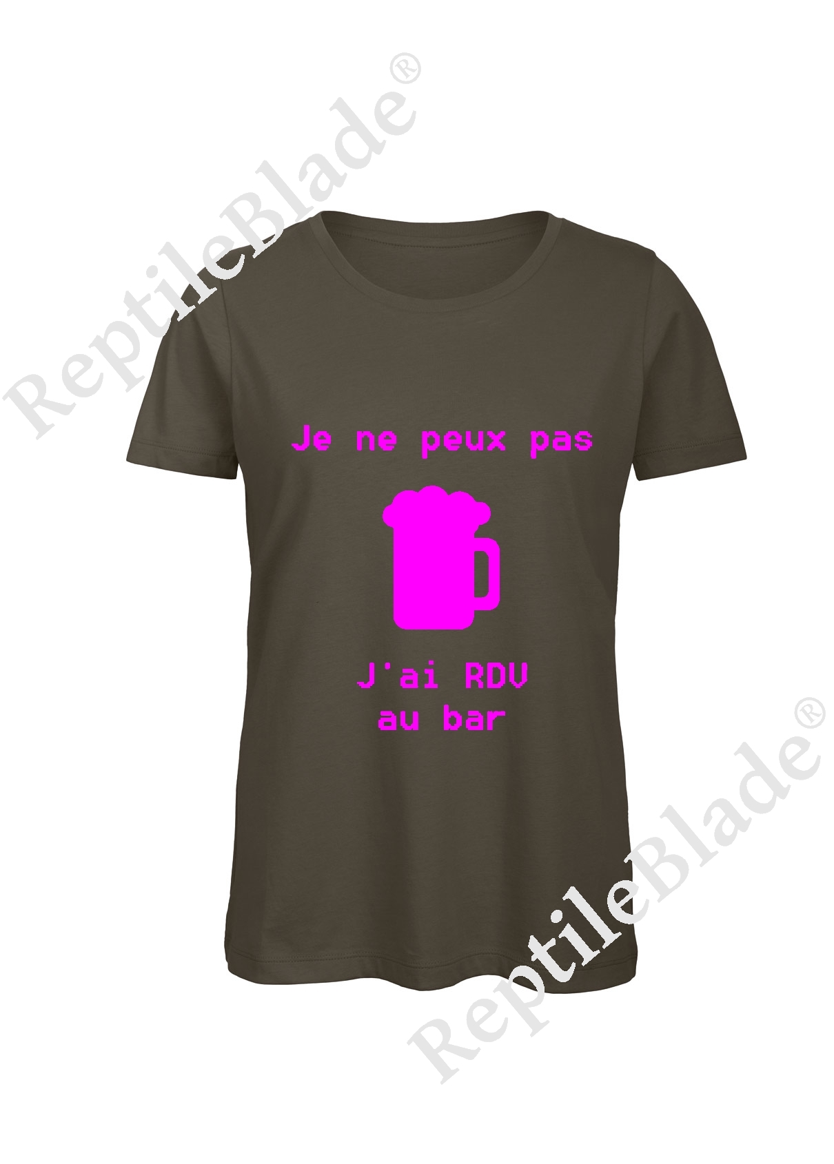 Miniature T-shirt femme "Je peux pas j'ai encore rdv au bar"