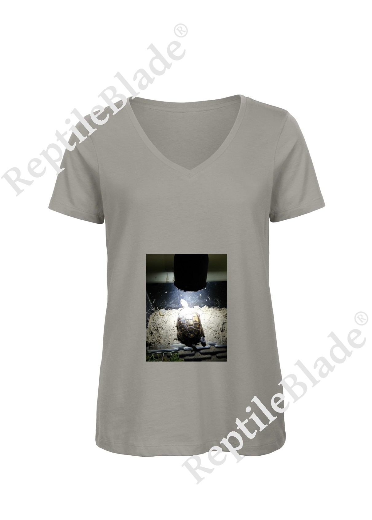 T-shirt femme col v "Lilo tortues"