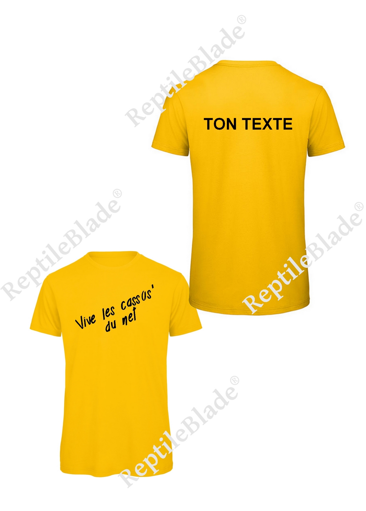 Miniature T-shirt homme "Vive les cassos' du net"