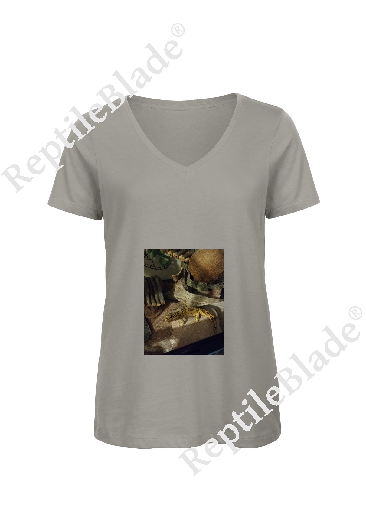 T-shirt femme col v "Lilo tortues"