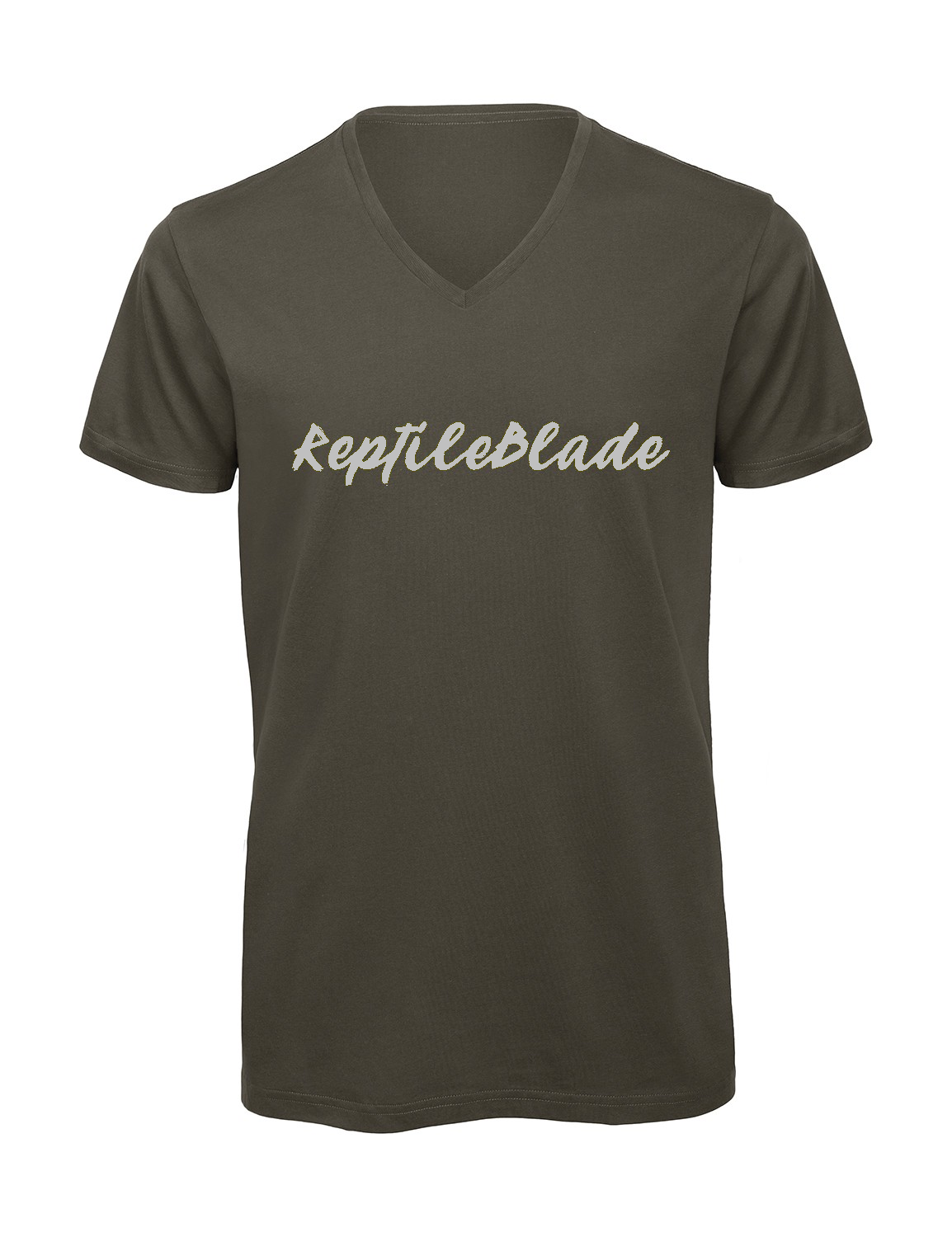 Miniature T-shirt homme col v "Reptileblade"
