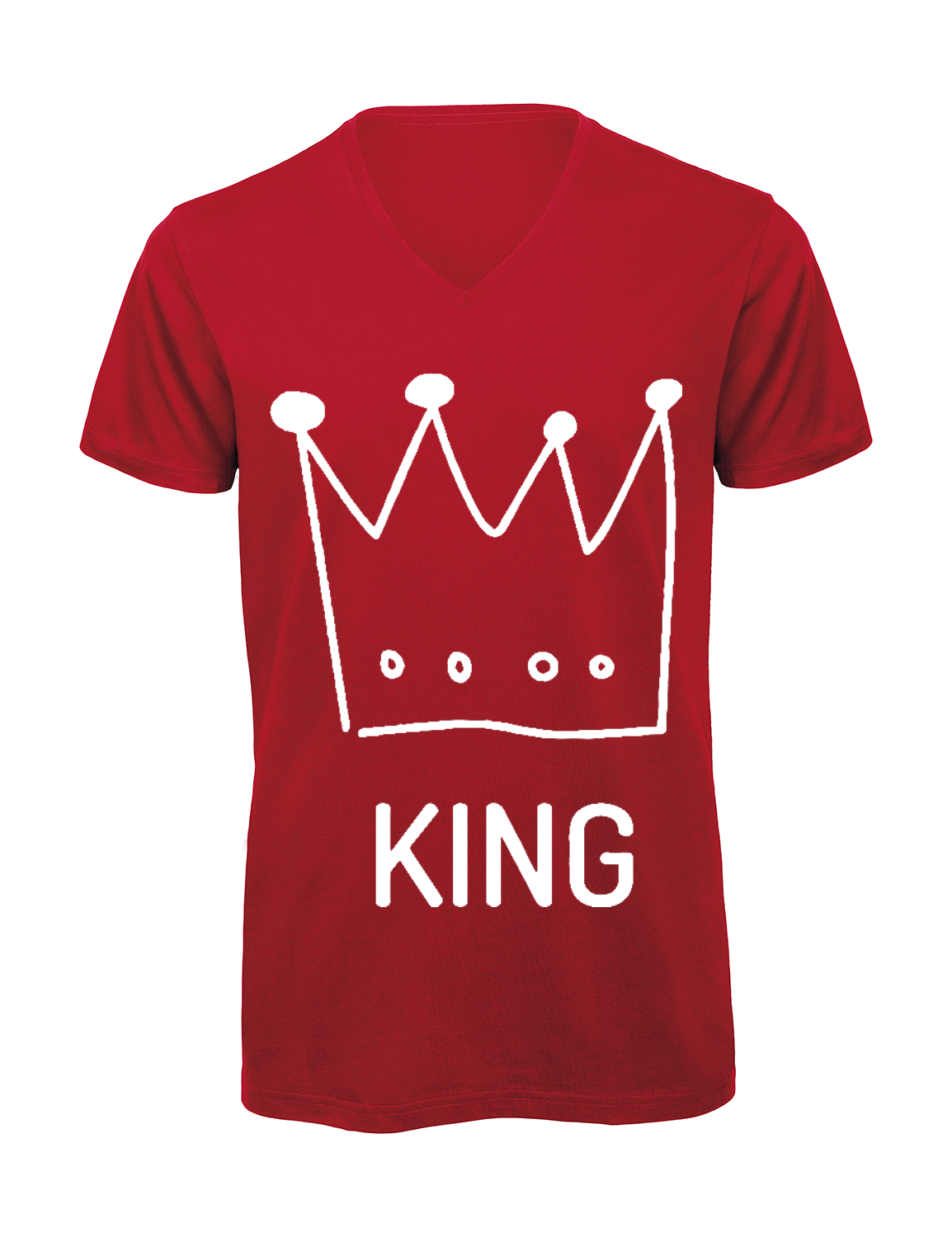 T-shirt homme col v "king"