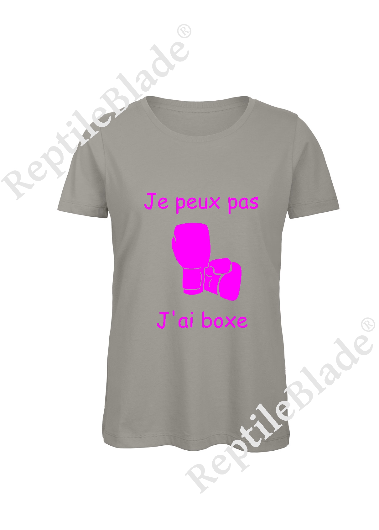 Miniature T-shirt femme "Je peux pas j'ai boxe"