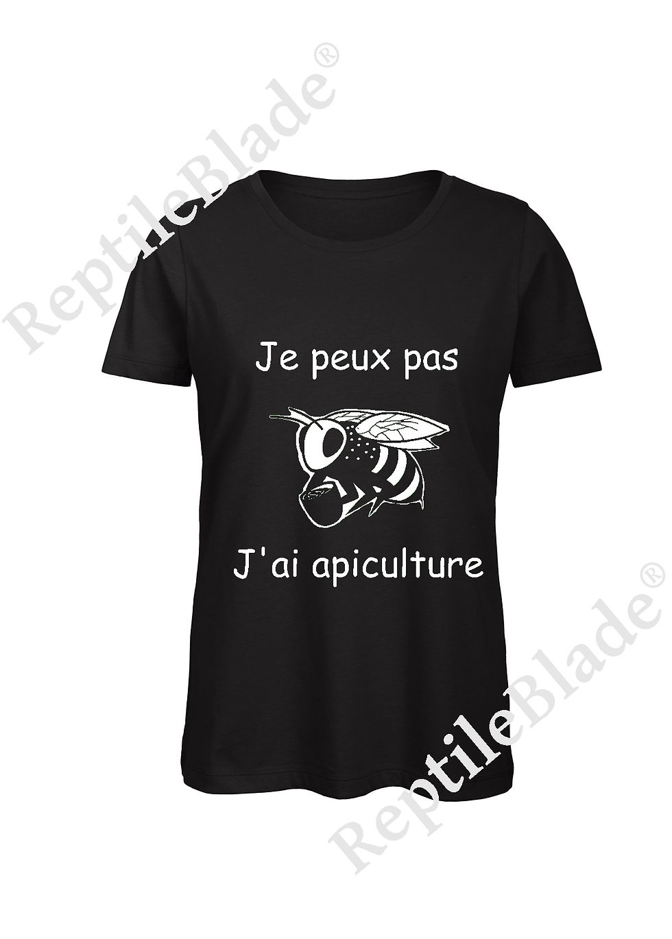 Miniatura: T-shirt femme "Je peux pas j'ai apiculture"