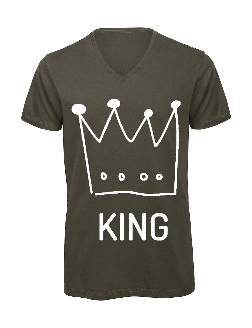 Thumbnail: T-shirt homme col v "king"