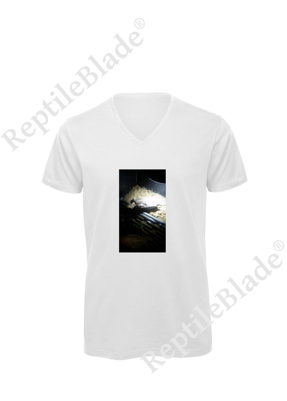 Thumbnail: T-shirt homme col v "Lilo tortues"