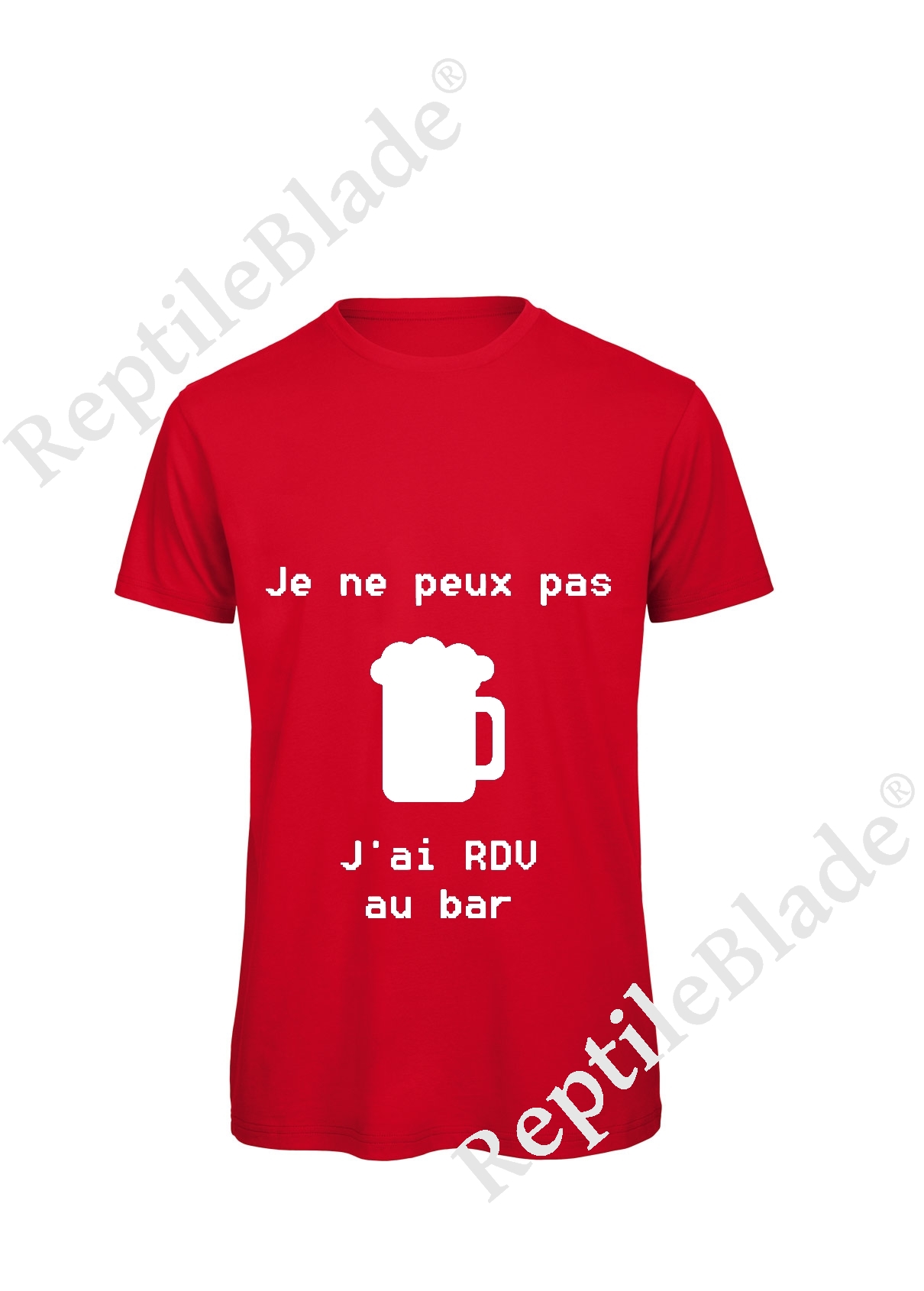 Miniature T-shirt homme "Je peux pas j'ai rdv au bar"