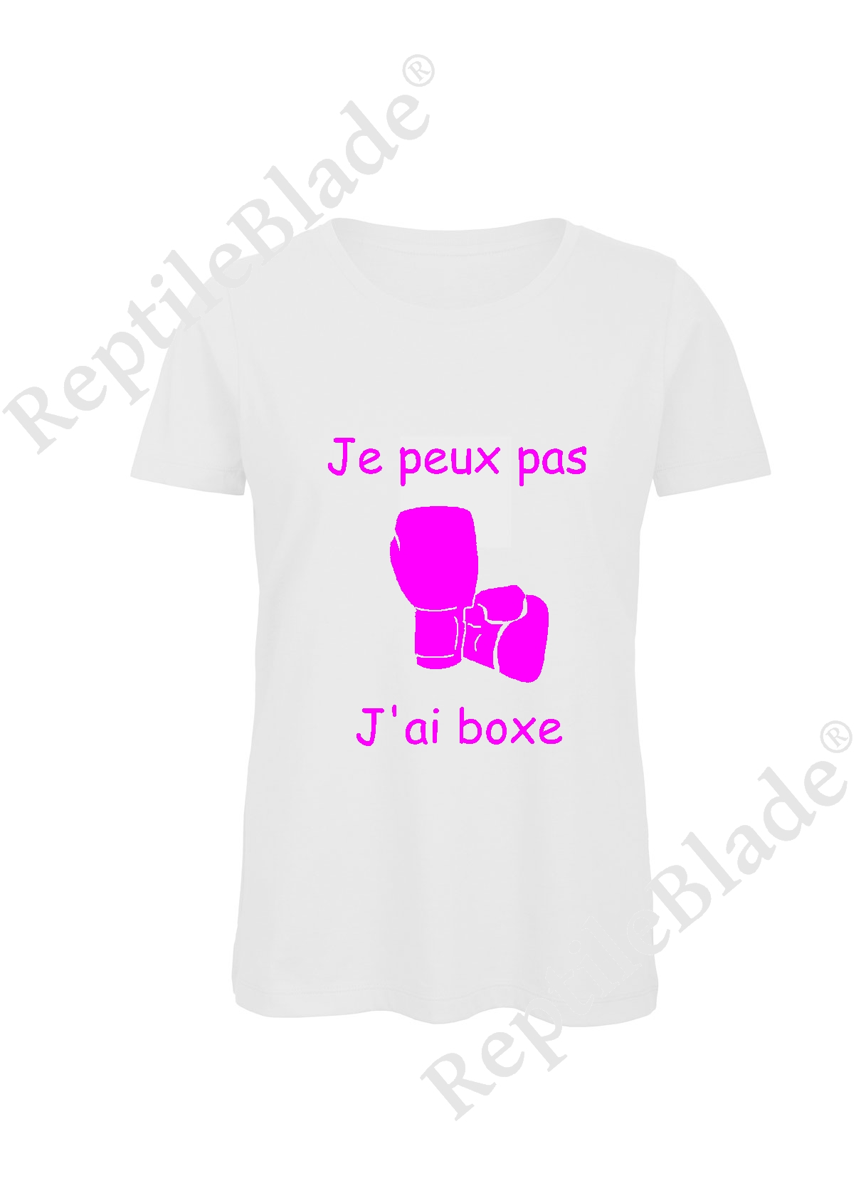 Miniature T-shirt femme "Je peux pas j'ai boxe"