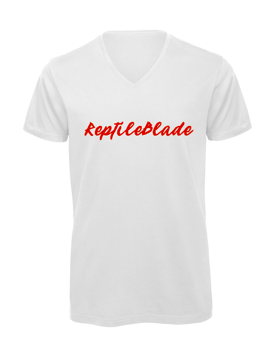 Miniature T-shirt homme col v "Reptileblade"