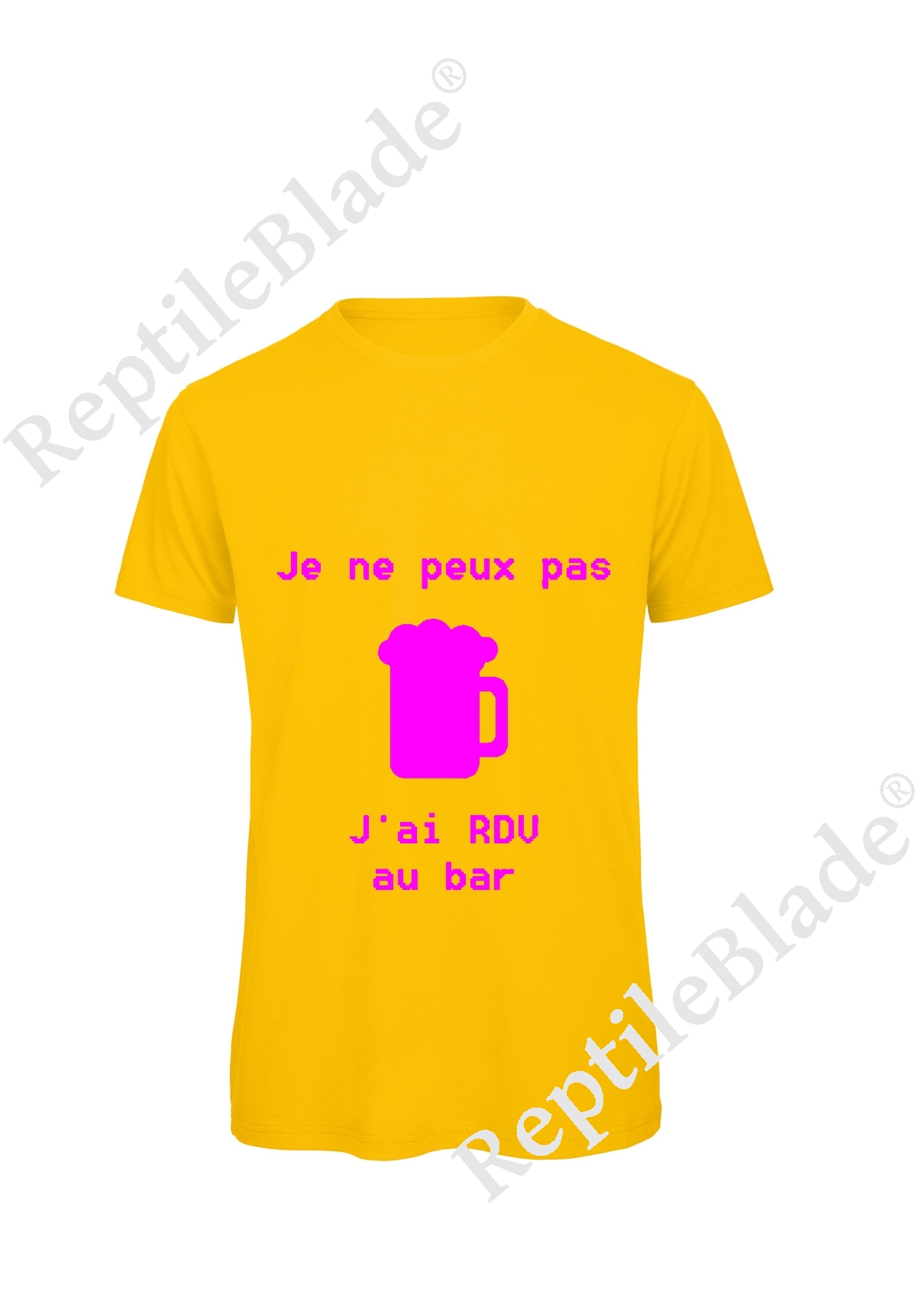 Miniature T-shirt homme "Je peux pas j'ai rdv au bar"