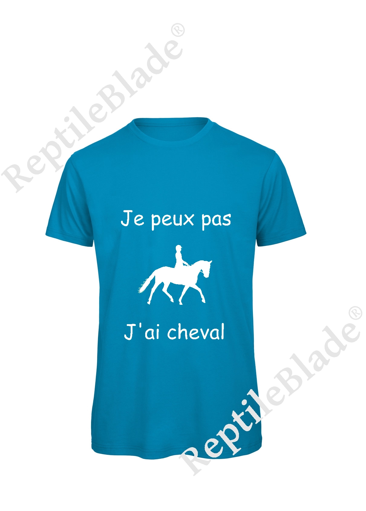 Miniature T-shirt homme "Je peux pas j'ai cheval"