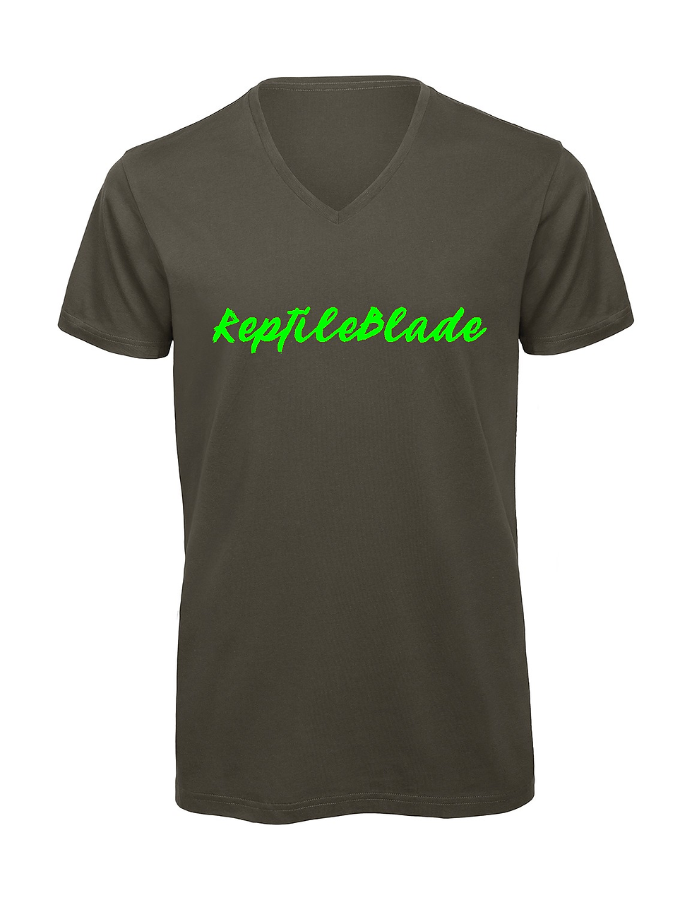Thumbnail: T-shirt homme col v "Reptileblade"