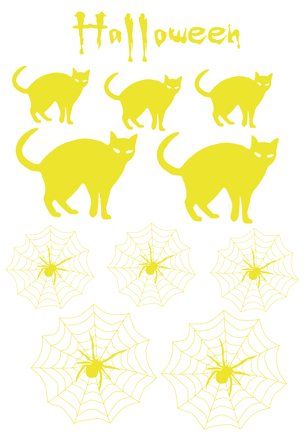 Miniature : Planche de sticker vitre "halloween"