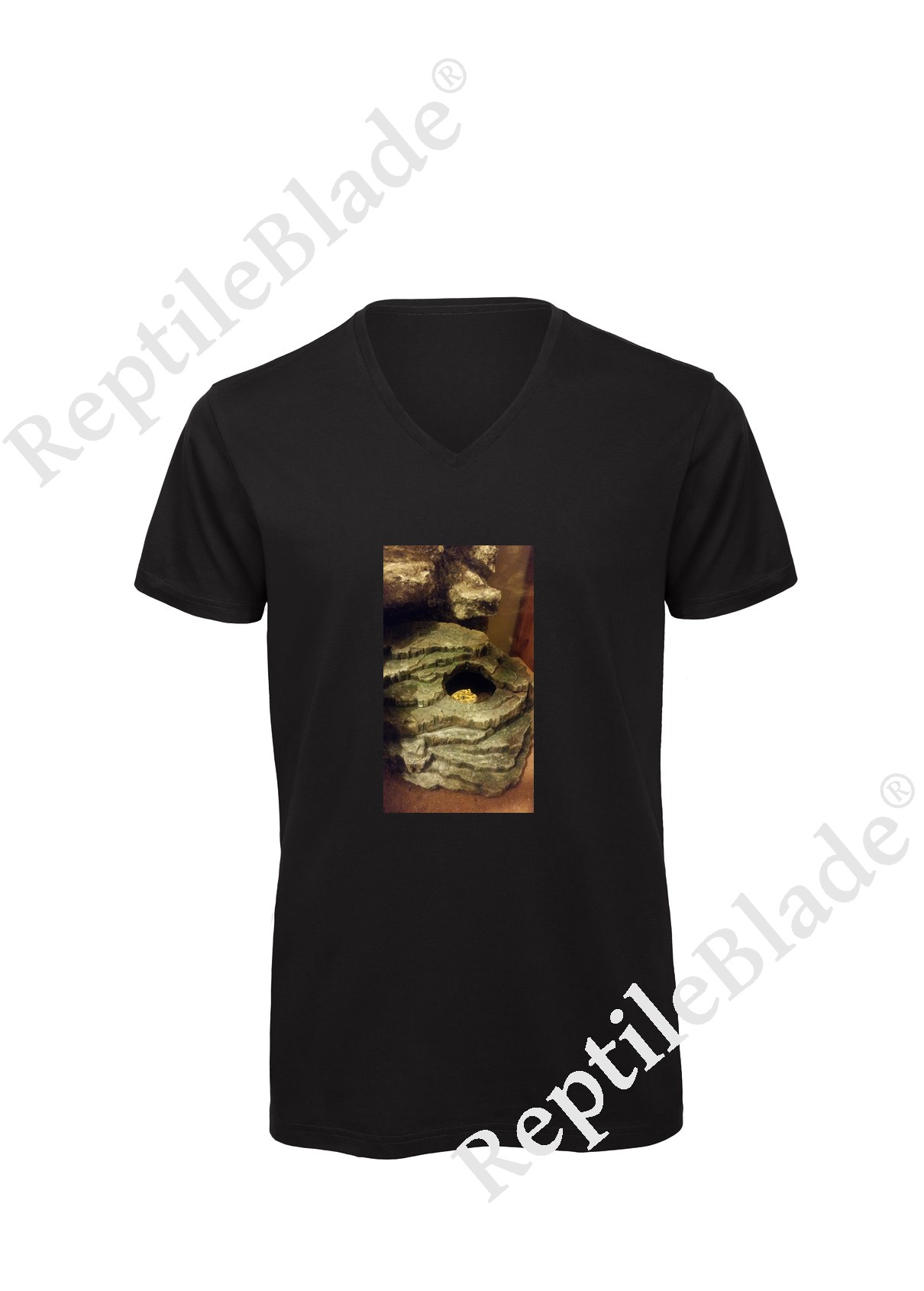 Miniature T-shirt homme col v "Lilo tortues"