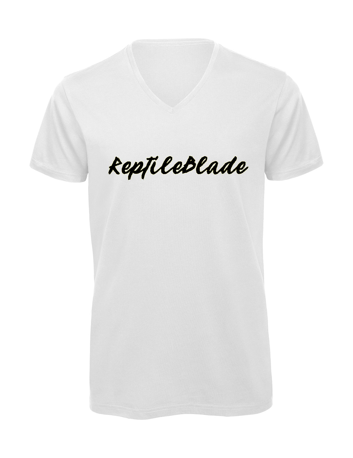 T-shirt homme col v "Reptileblade"