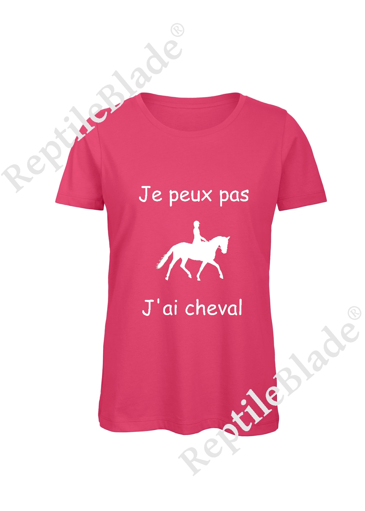 Miniature T-shirt femme "Je peux pas j'ai cheval"