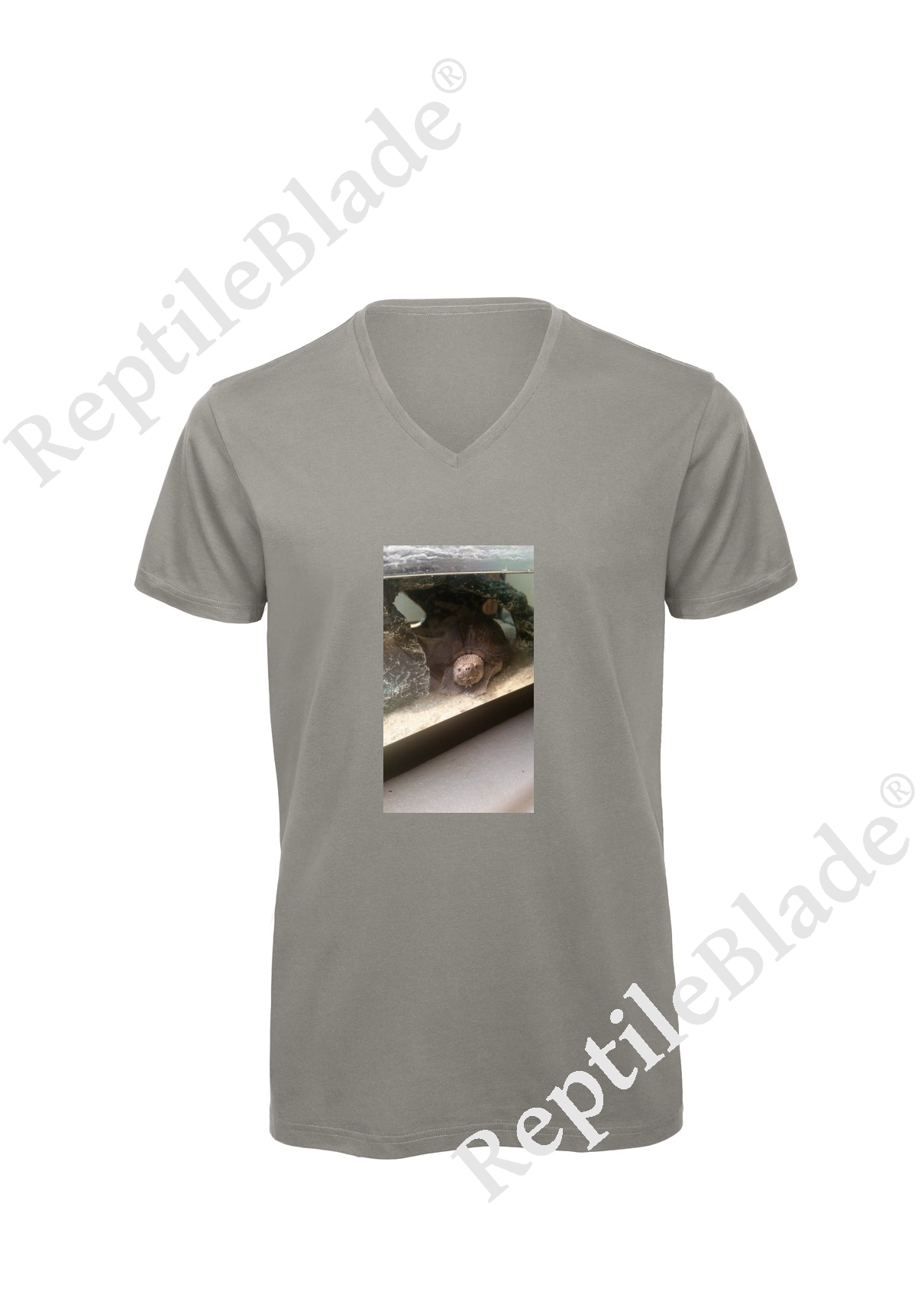 T-shirt homme col v "Lilo tortues"