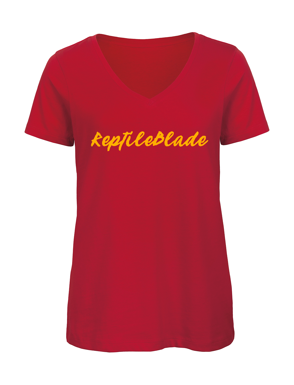 Miniature T-shirt femme col v "ReptileBlade"