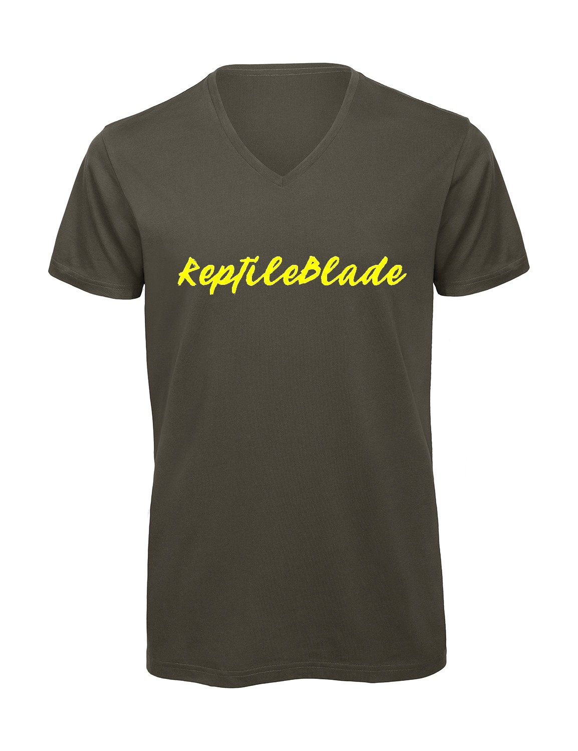 Miniature T-shirt homme col v "ReptileBlade"