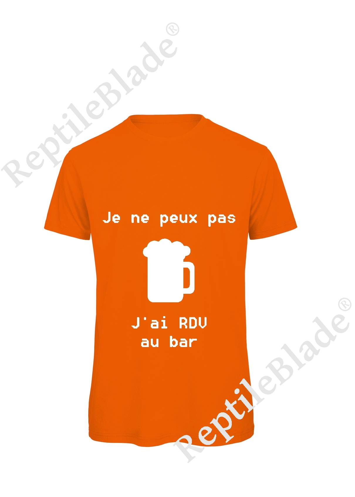 Miniature T-shirt homme "Je peux pas j'ai rdv au bar"