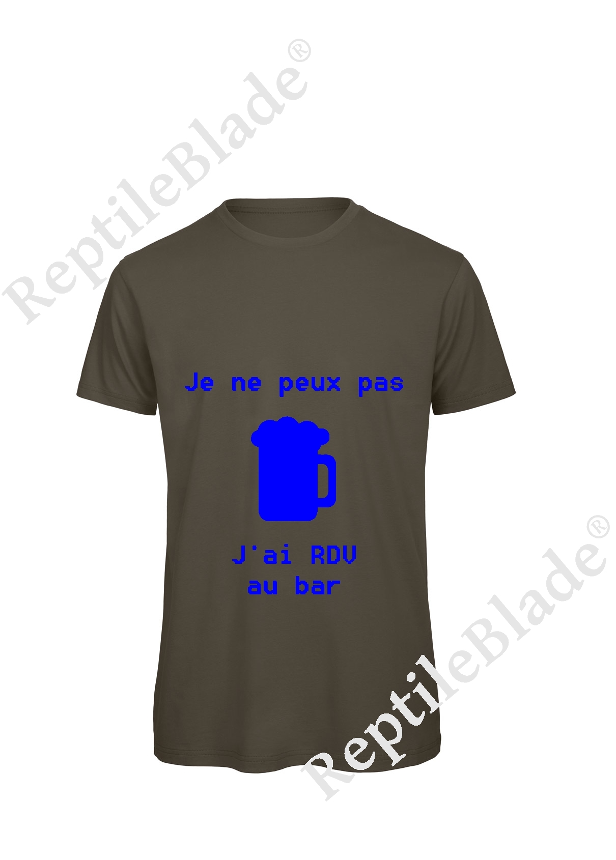 Miniature T-shirt homme "Je peux pas j'ai rdv au bar"